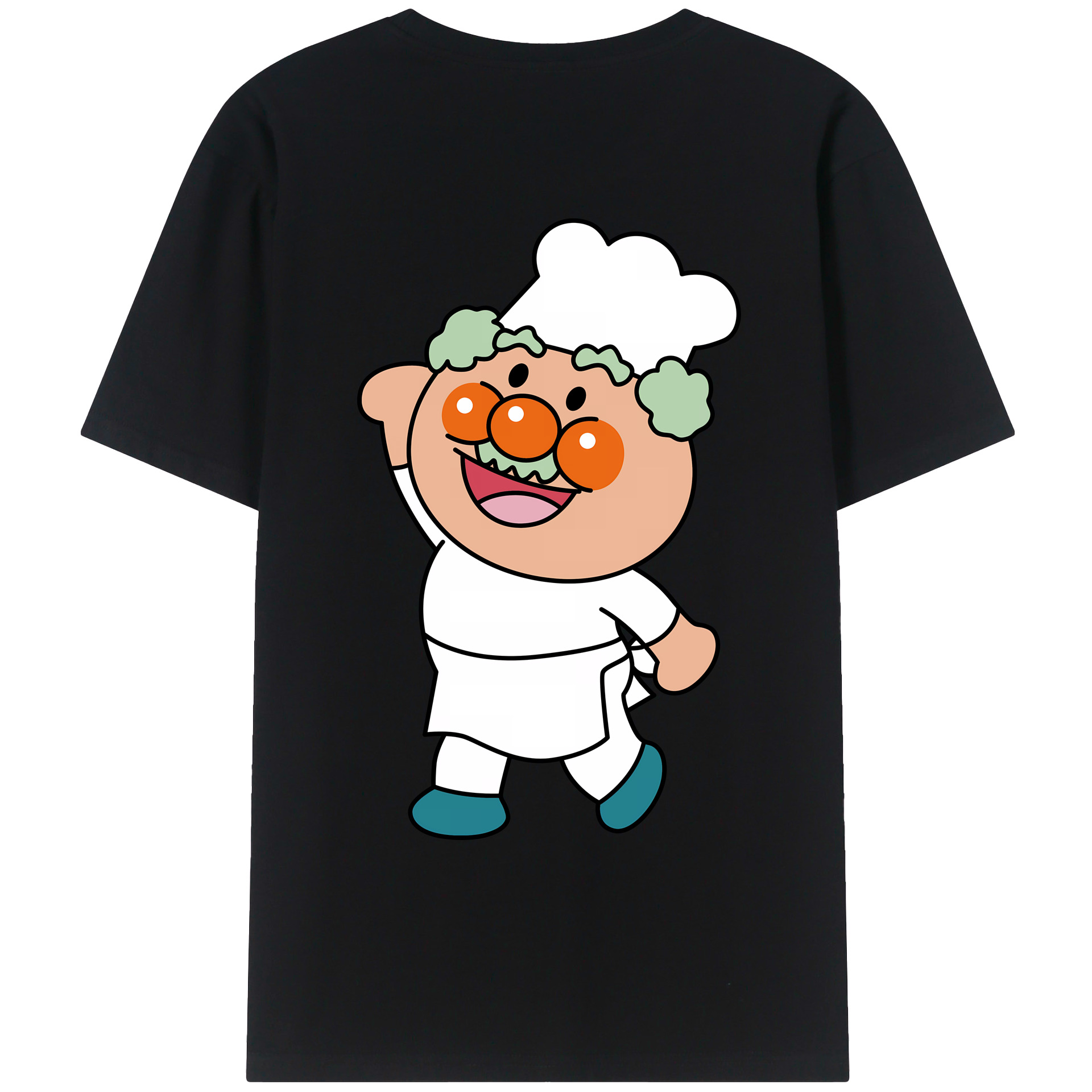 （画像用） アンパンマン Anpanman 綿100％ メンズ半袖Tシャツ（バックプリント） 通気性
