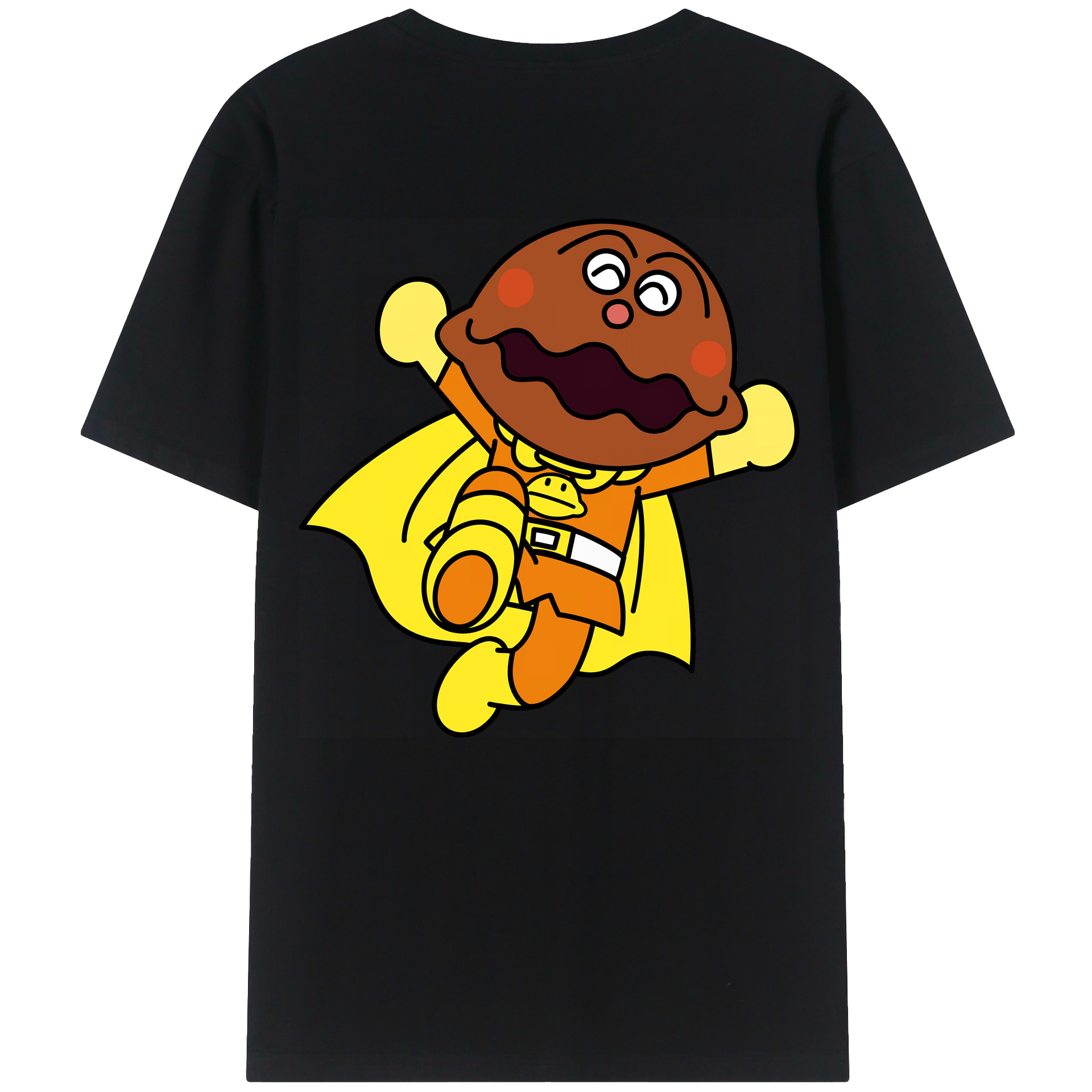 （画像用） アンパンマン Anpanman 綿100％ メンズ半袖Tシャツ（バックプリント） 通気性