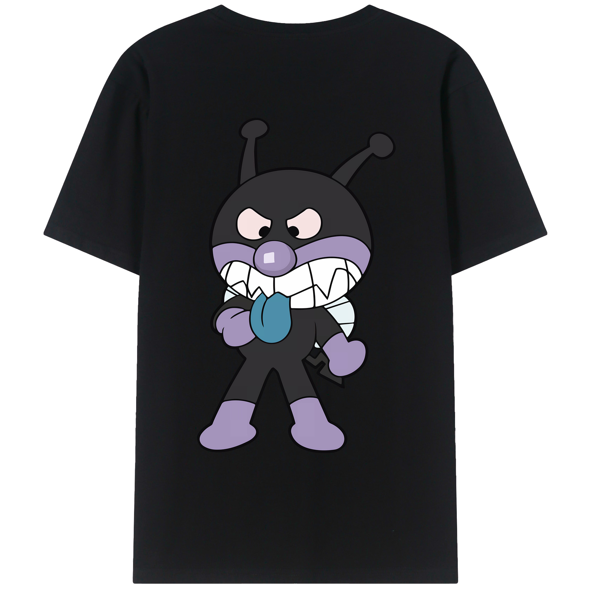 （画像用） アンパンマン Anpanman 綿100％ メンズ半袖Tシャツ（バックプリント） 通気性