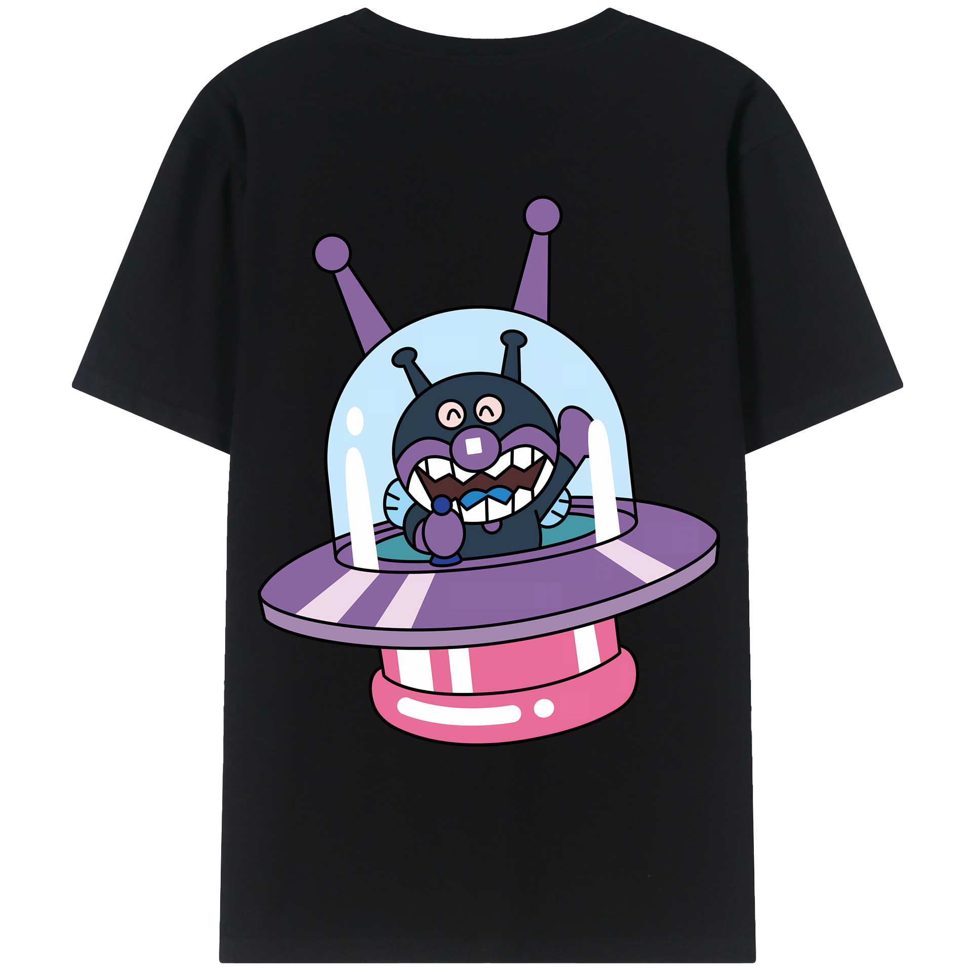 （画像用） アンパンマン Anpanman 綿100％ メンズ半袖Tシャツ（バックプリント） 通気性