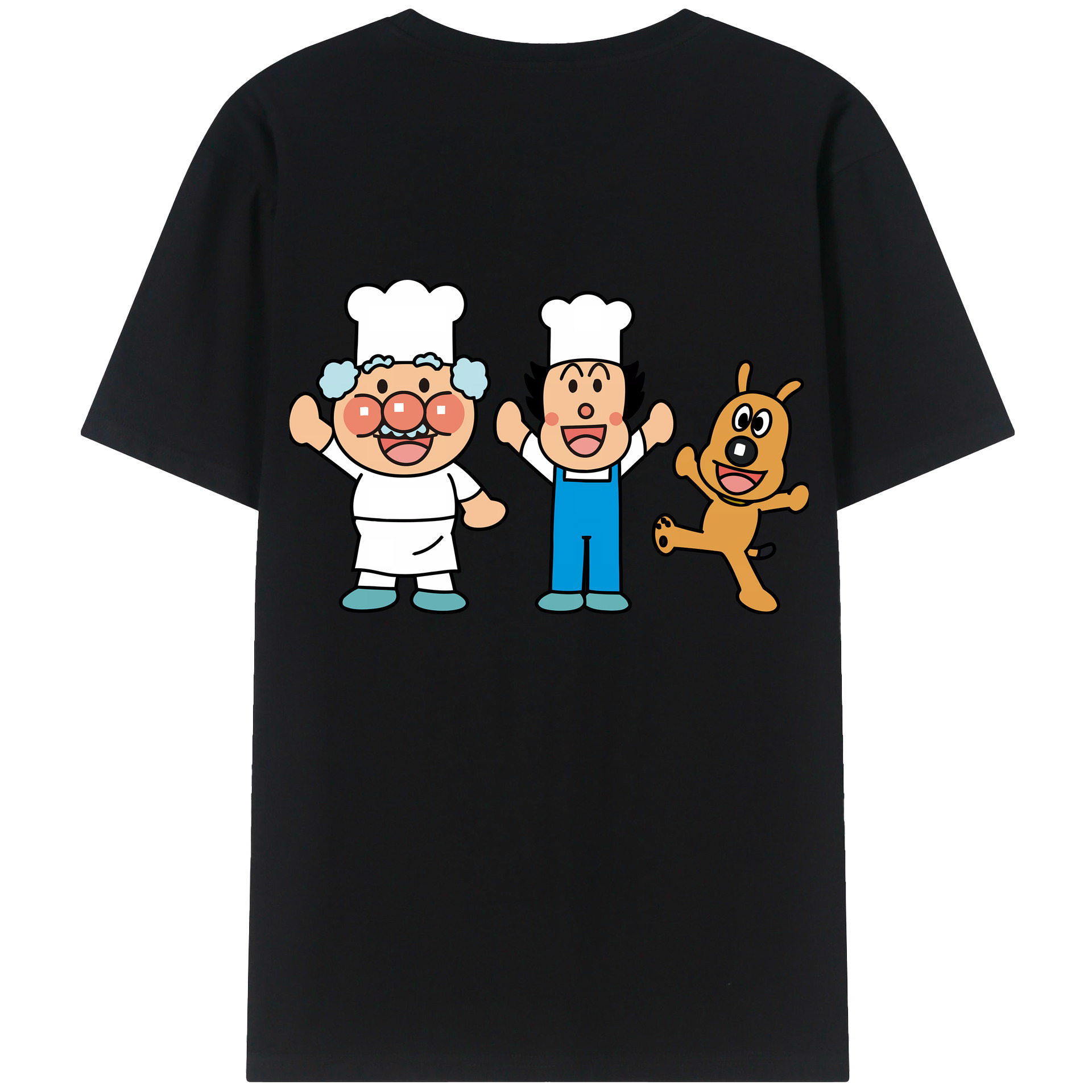 （画像用） アンパンマン Anpanman 綿100％ メンズ半袖Tシャツ（バックプリント） 通気性