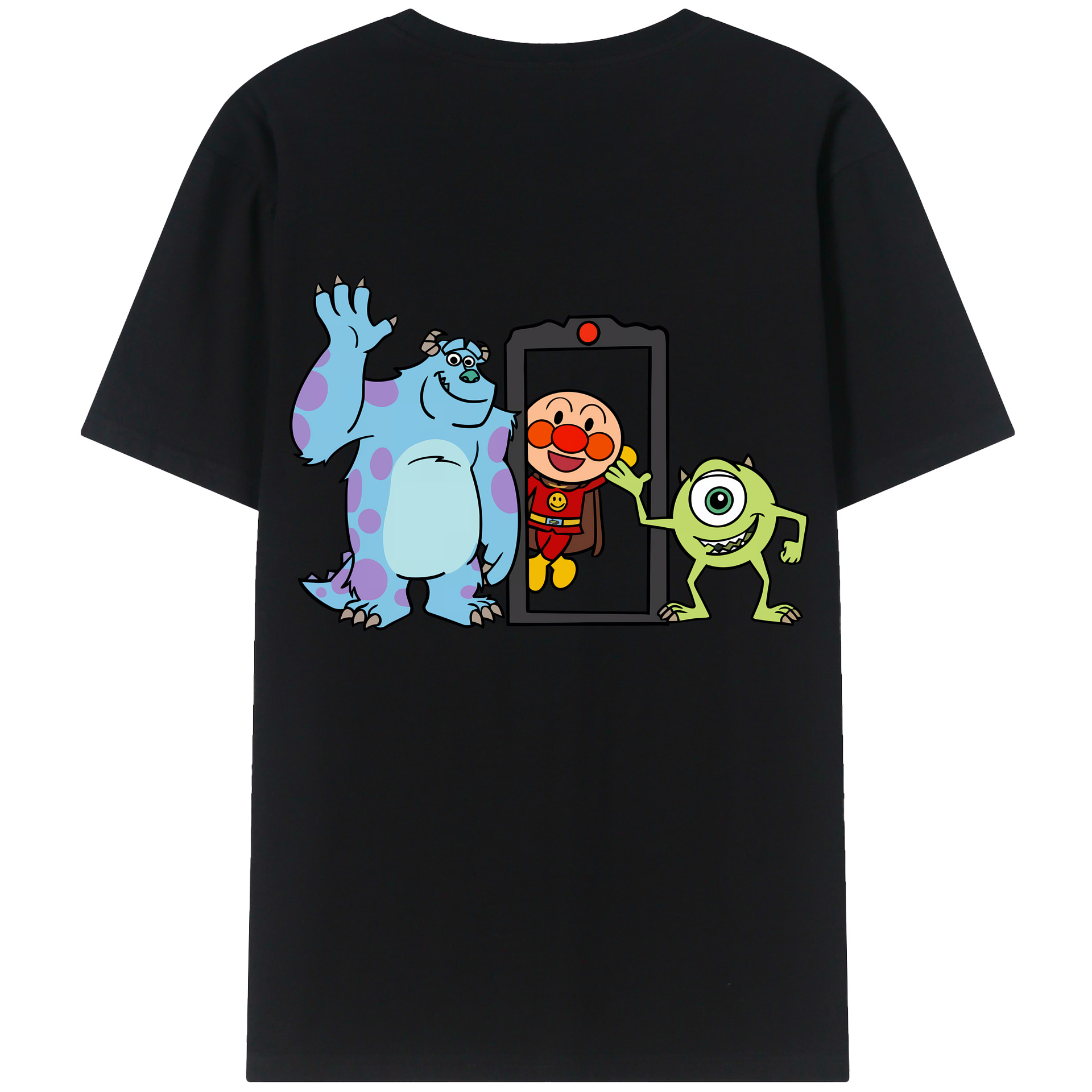 （画像用） アンパンマン Anpanman 綿100％ メンズ半袖Tシャツ（バックプリント） 通気性