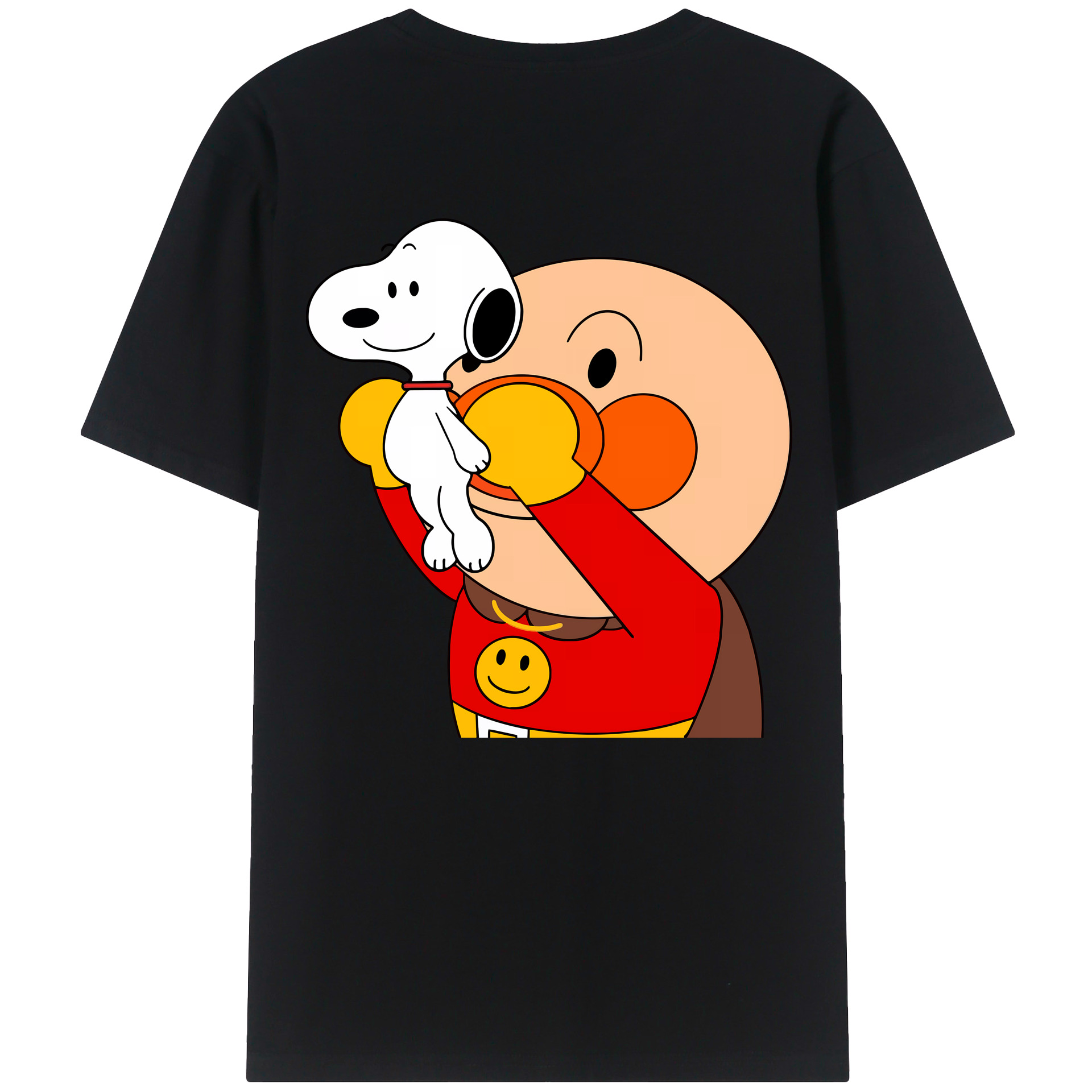 （画像用） アンパンマン Anpanman 綿100％ メンズ半袖Tシャツ（バックプリント） 通気性