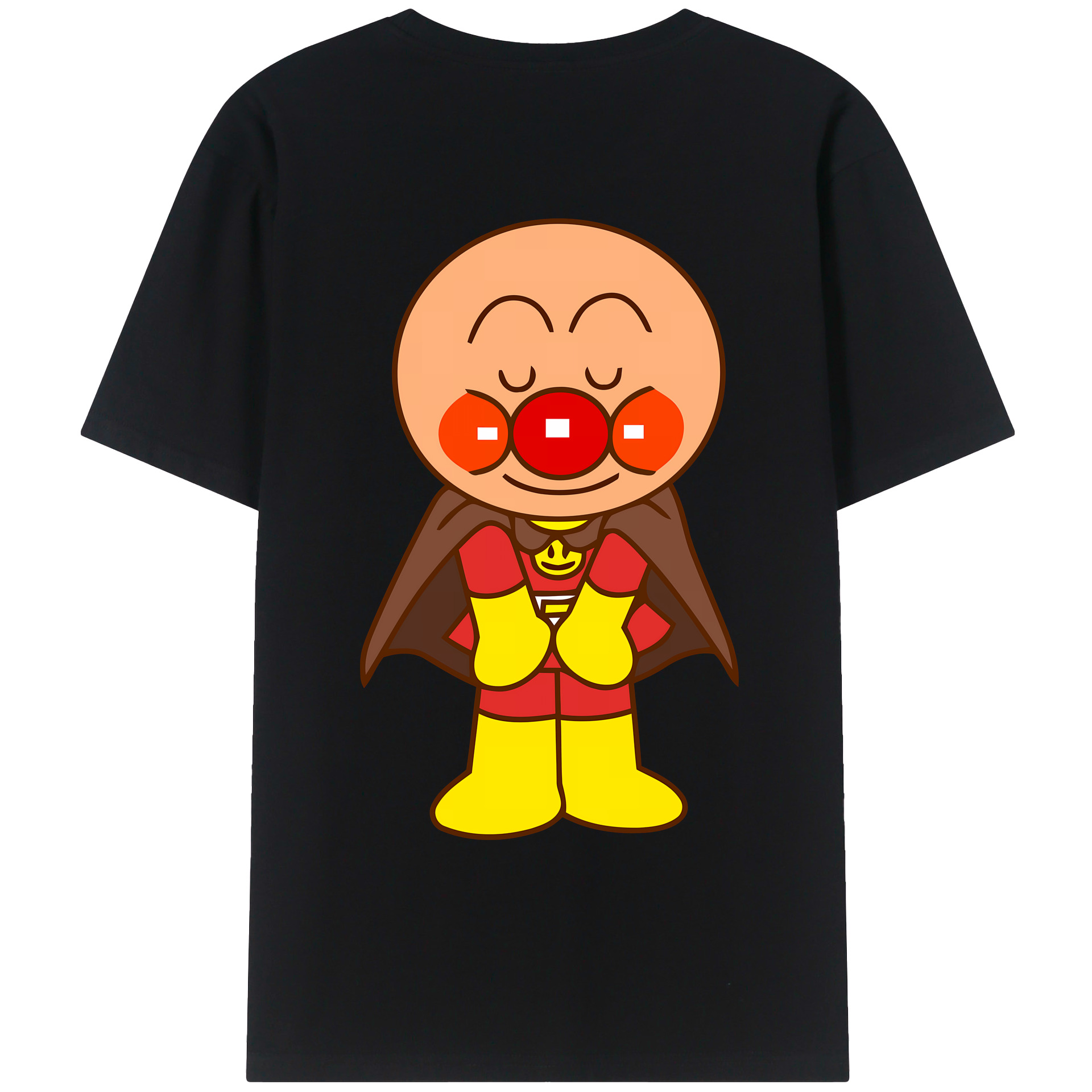 （画像用） アンパンマン Anpanman 綿100％ メンズ半袖Tシャツ（バックプリント） 通気性