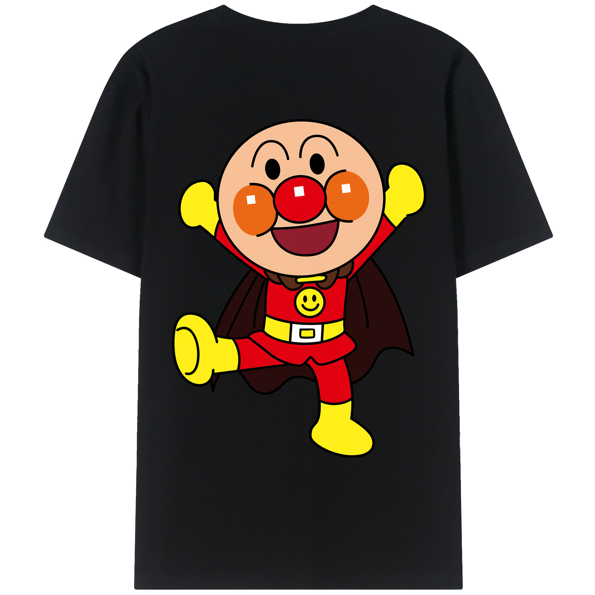 （画像用） アンパンマン Anpanman 綿100％ メンズ半袖Tシャツ（バックプリント） 通気性