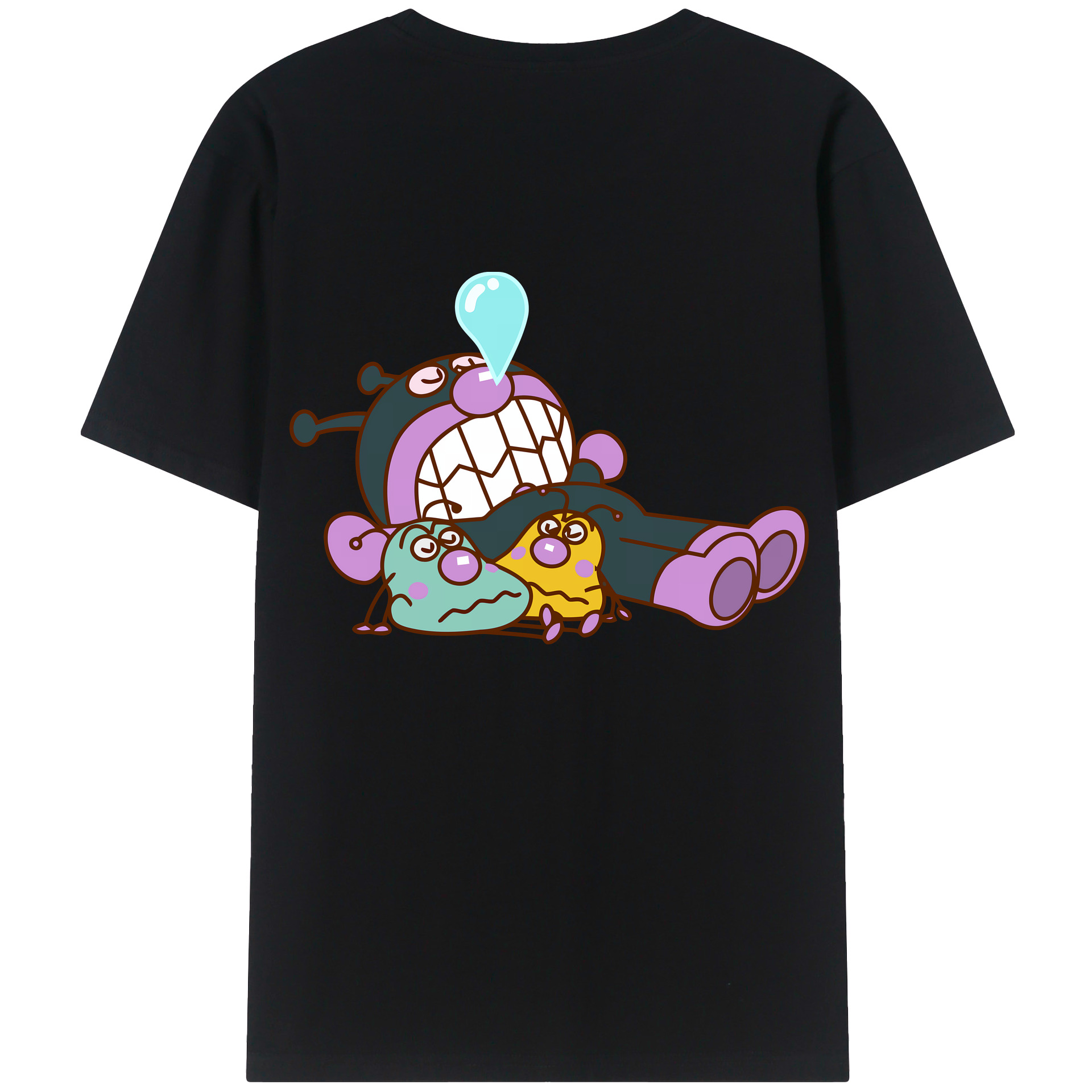（画像用） アンパンマン Anpanman 綿100％ メンズ半袖Tシャツ（バックプリント） 通気性