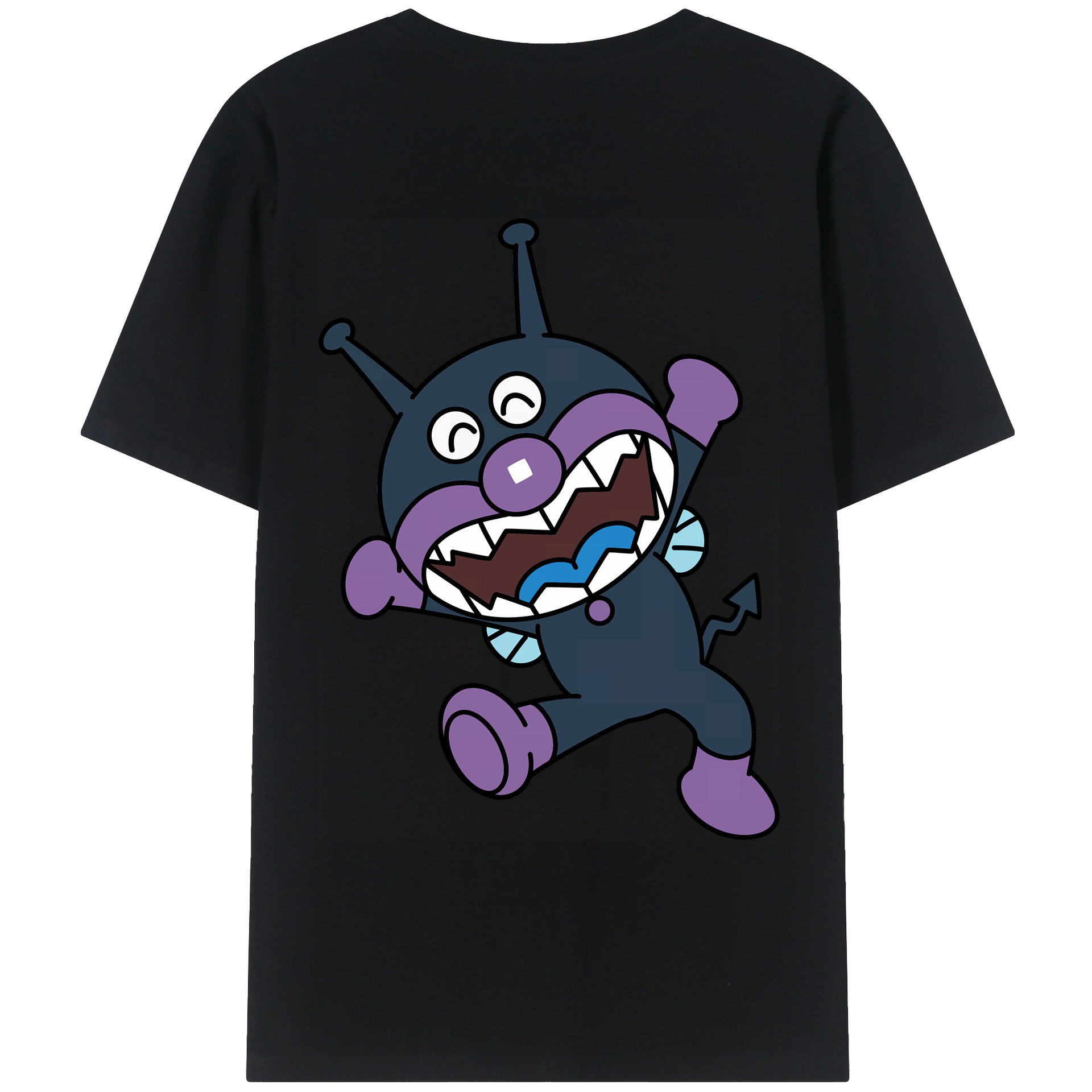 （画像用） アンパンマン Anpanman 綿100％ メンズ半袖Tシャツ（バックプリント） 通気性