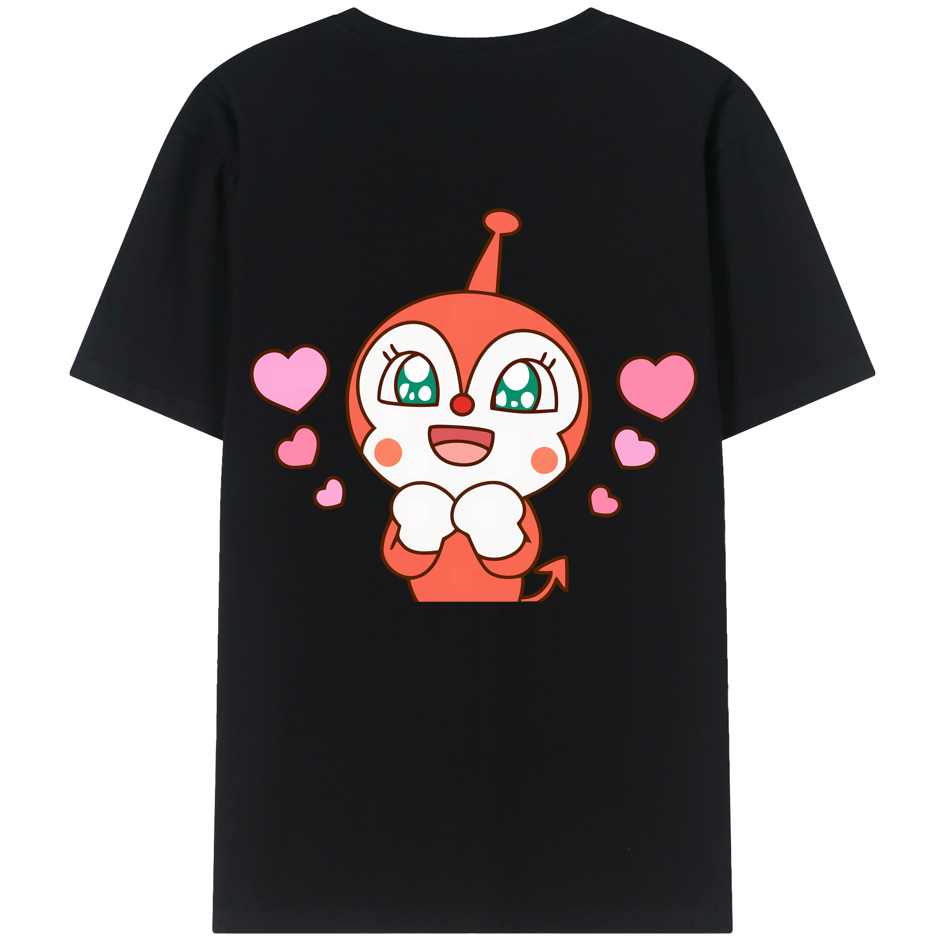 （画像用） アンパンマン Anpanman 綿100％ メンズ半袖Tシャツ（バックプリント） 通気性