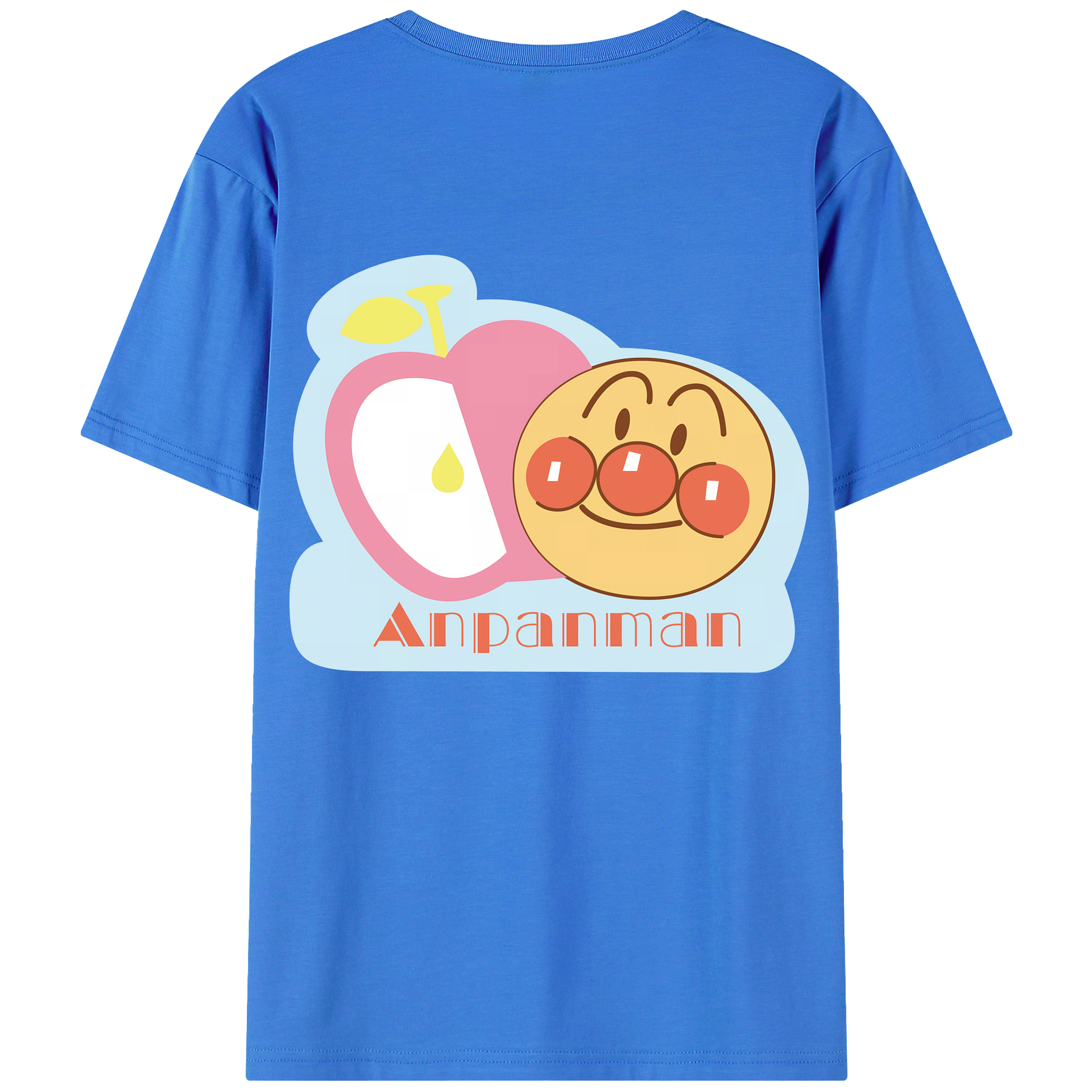 （画像用） アンパンマン Anpanman 綿100％ メンズ半袖Tシャツ（バックプリント） 通気性