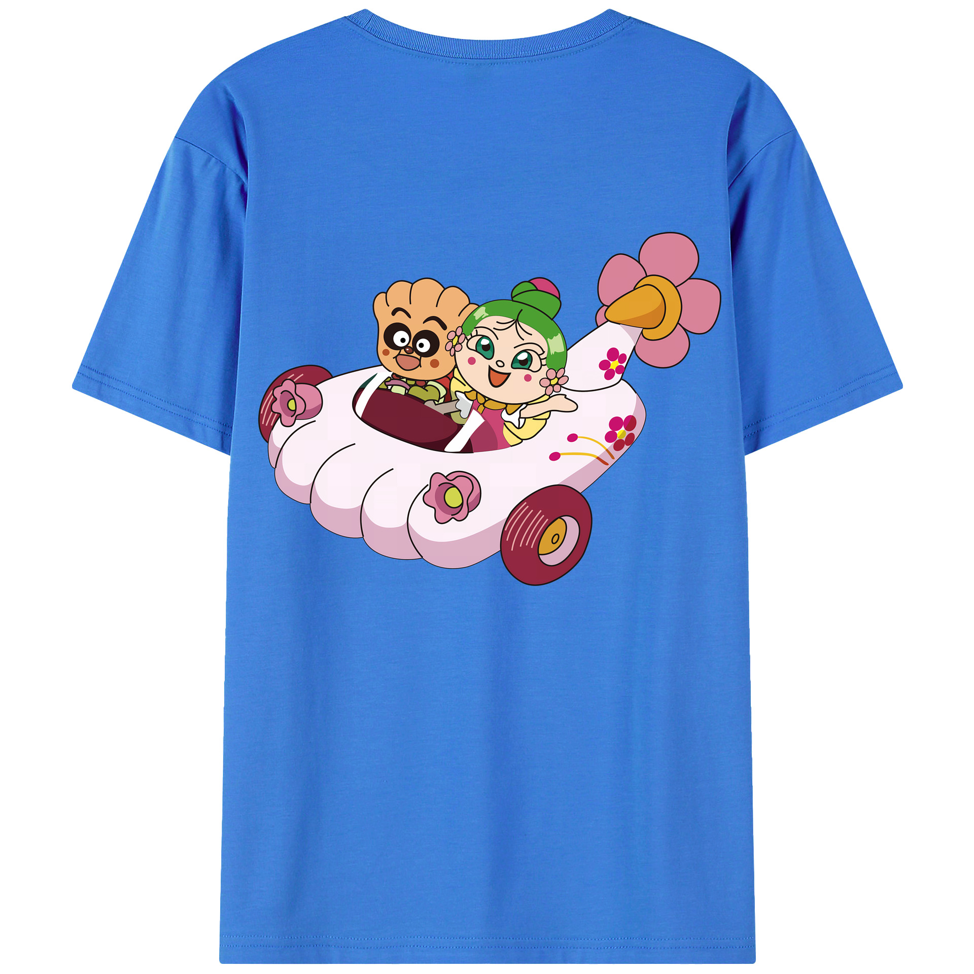 （画像用） アンパンマン Anpanman 綿100％ メンズ半袖Tシャツ（バックプリント） 通気性