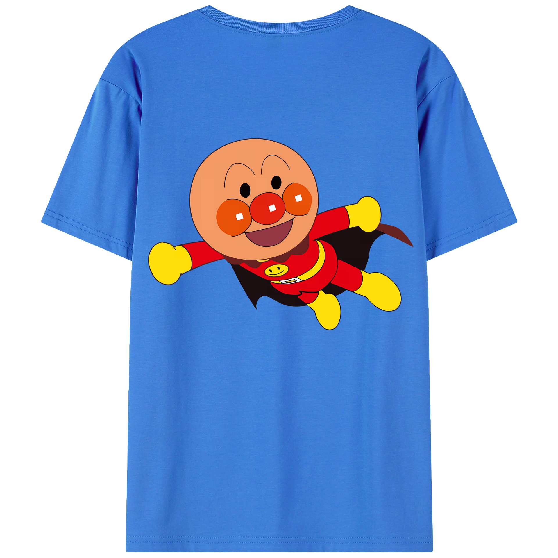 （画像用） アンパンマン Anpanman 綿100％ メンズ半袖Tシャツ（バックプリント） 通気性