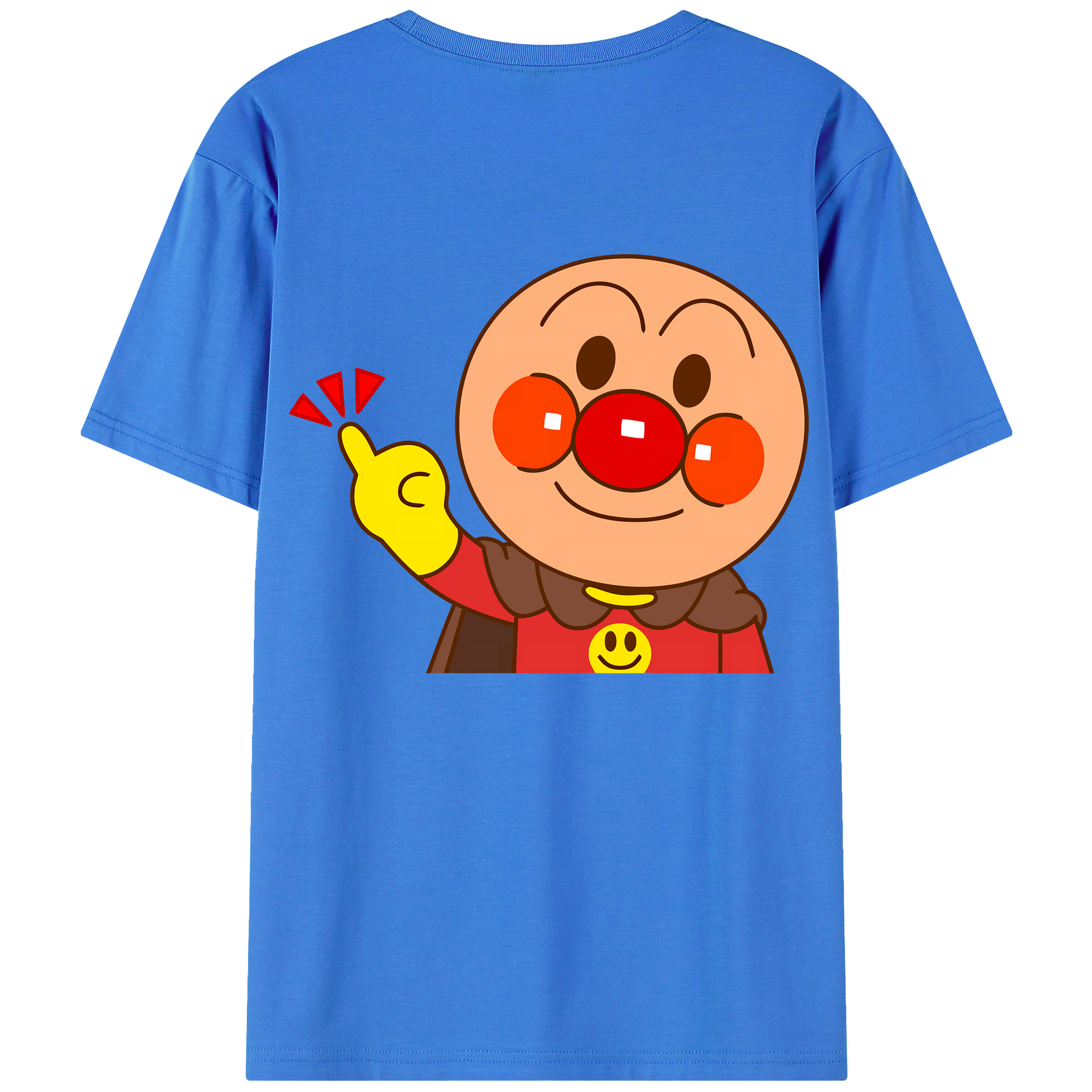 （画像用） アンパンマン Anpanman 綿100％ メンズ半袖Tシャツ（バックプリント） 通気性