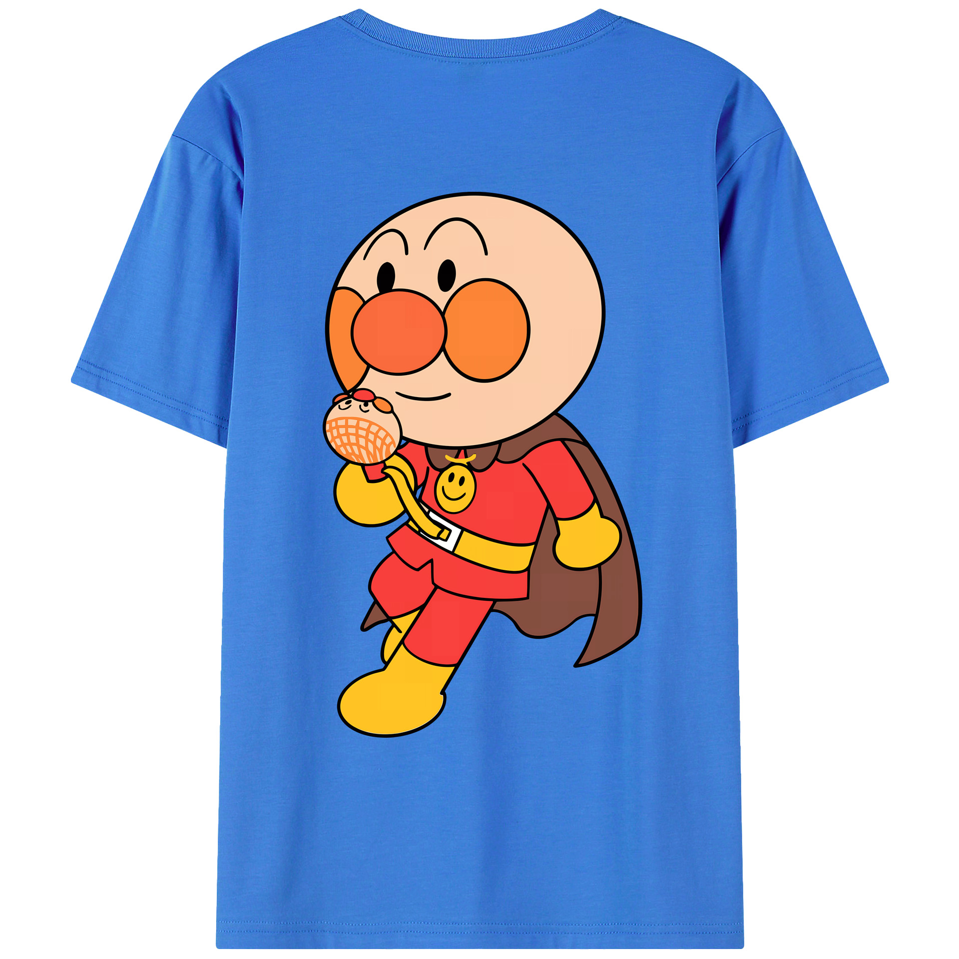 （画像用） アンパンマン Anpanman 綿100％ メンズ半袖Tシャツ（バックプリント） 通気性