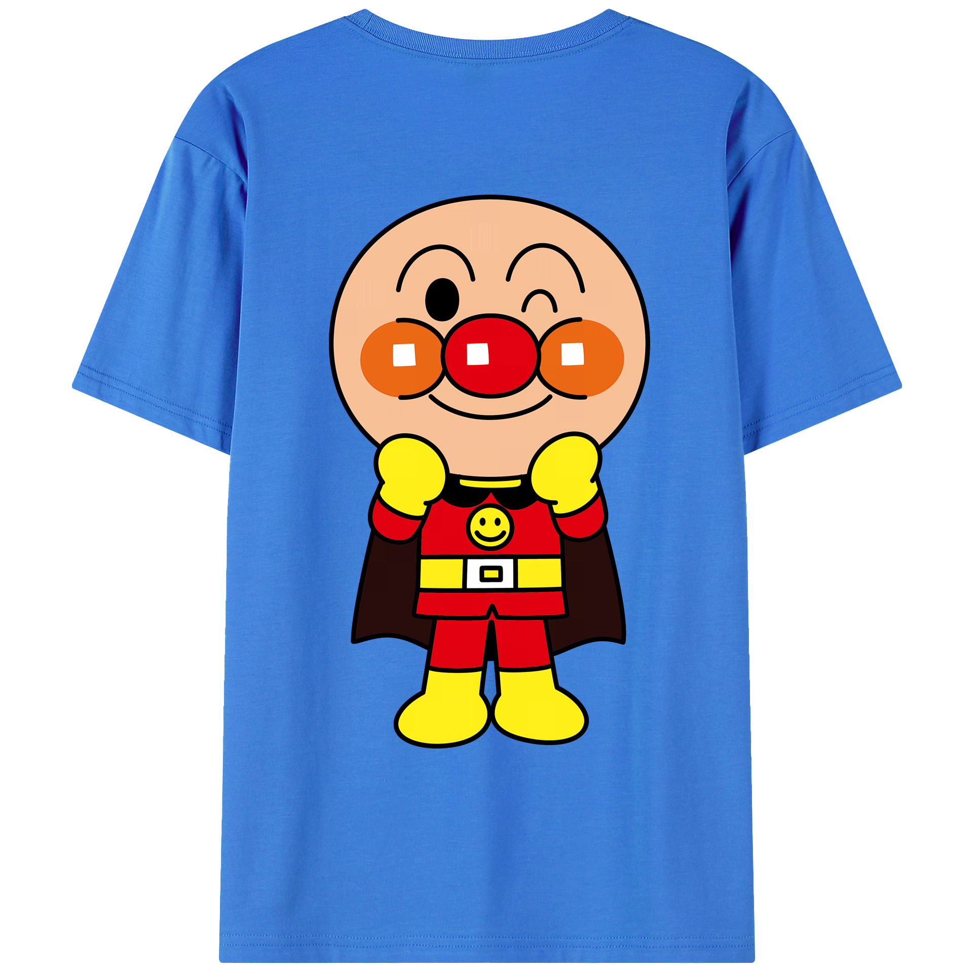 （画像用） アンパンマン Anpanman 綿100％ メンズ半袖Tシャツ（バックプリント） 通気性