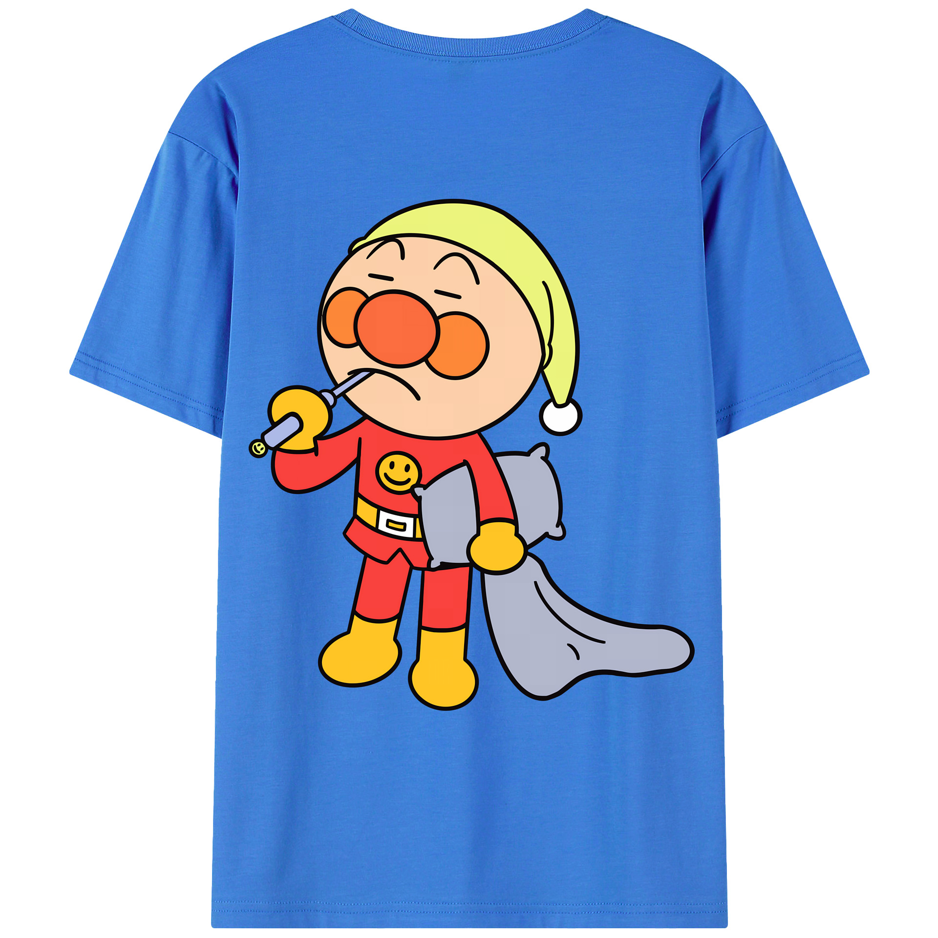 （画像用） アンパンマン Anpanman 綿100％ メンズ半袖Tシャツ（バックプリント） 通気性