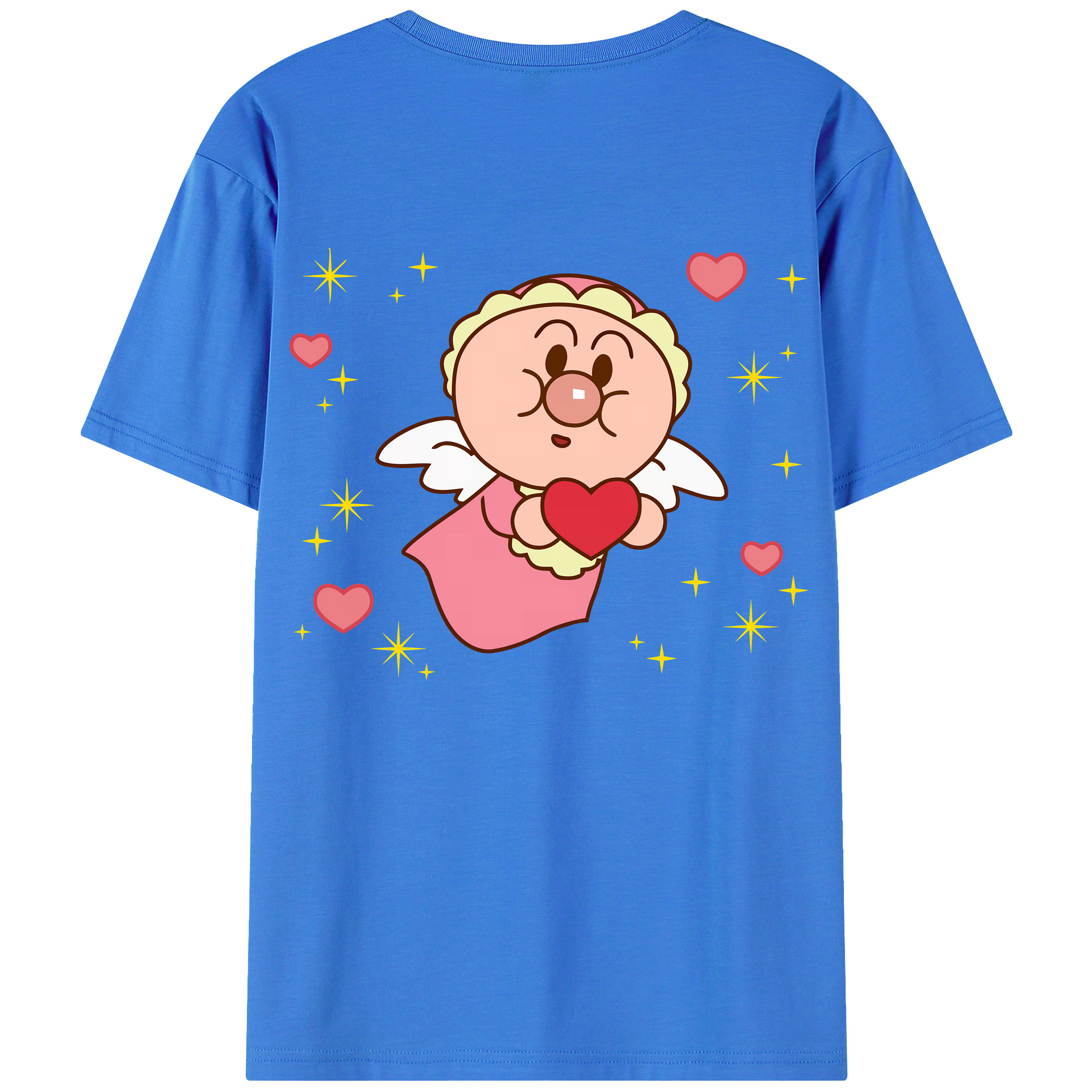 （画像用） アンパンマン Anpanman 綿100％ メンズ半袖Tシャツ（バックプリント） 通気性
