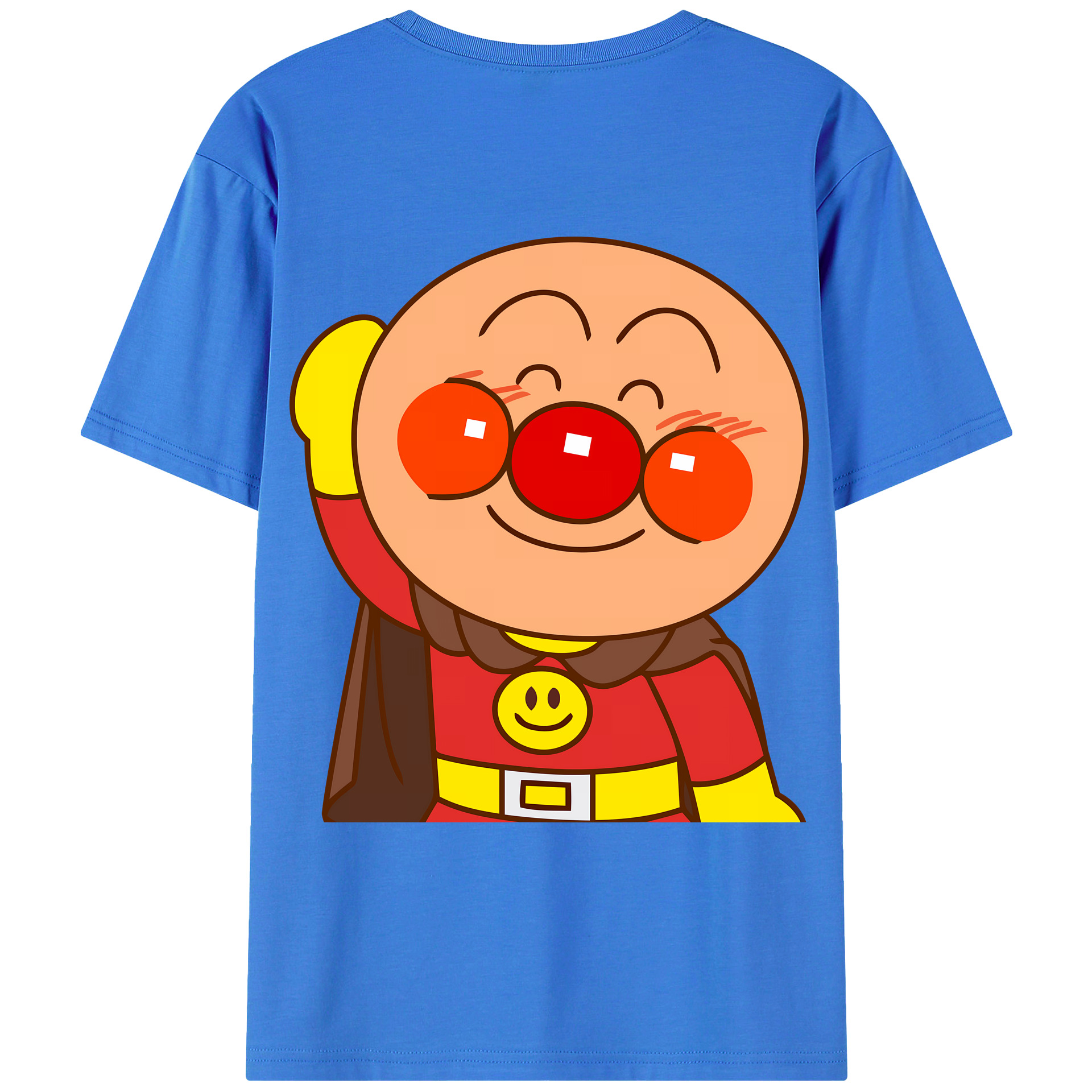（画像用） アンパンマン Anpanman 綿100％ メンズ半袖Tシャツ（バックプリント） 通気性