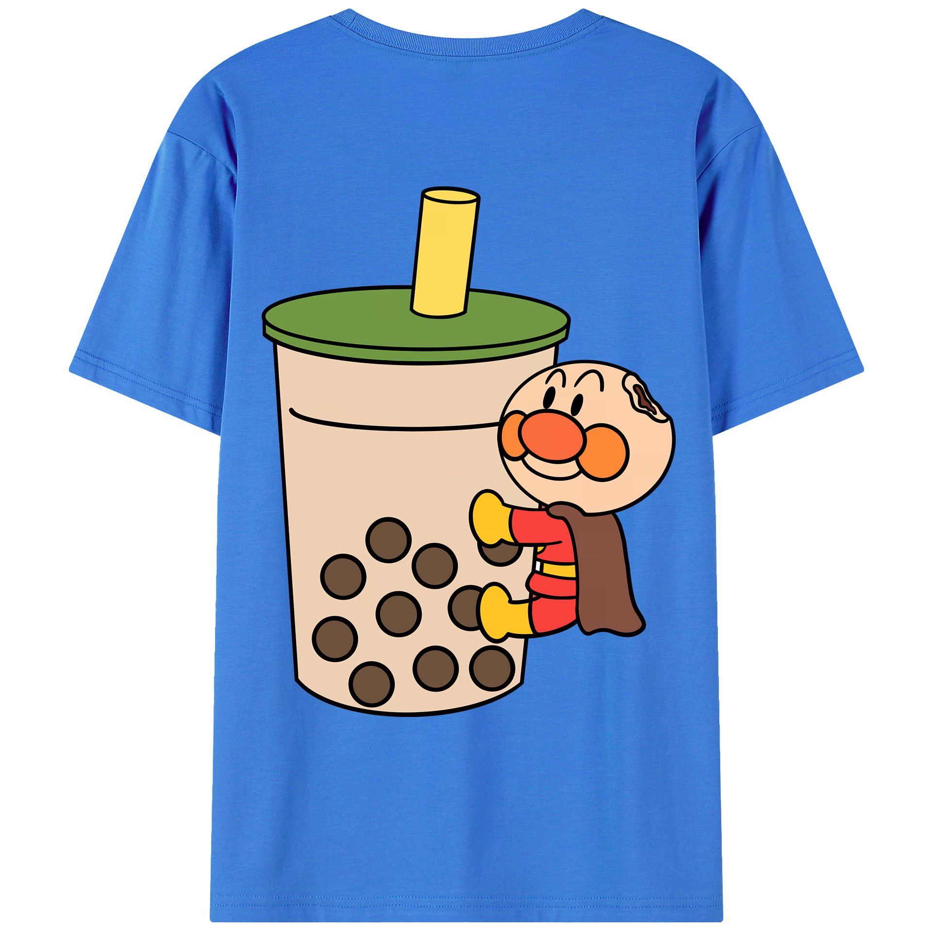 （画像用） アンパンマン Anpanman 綿100％ メンズ半袖Tシャツ（バックプリント） 通気性