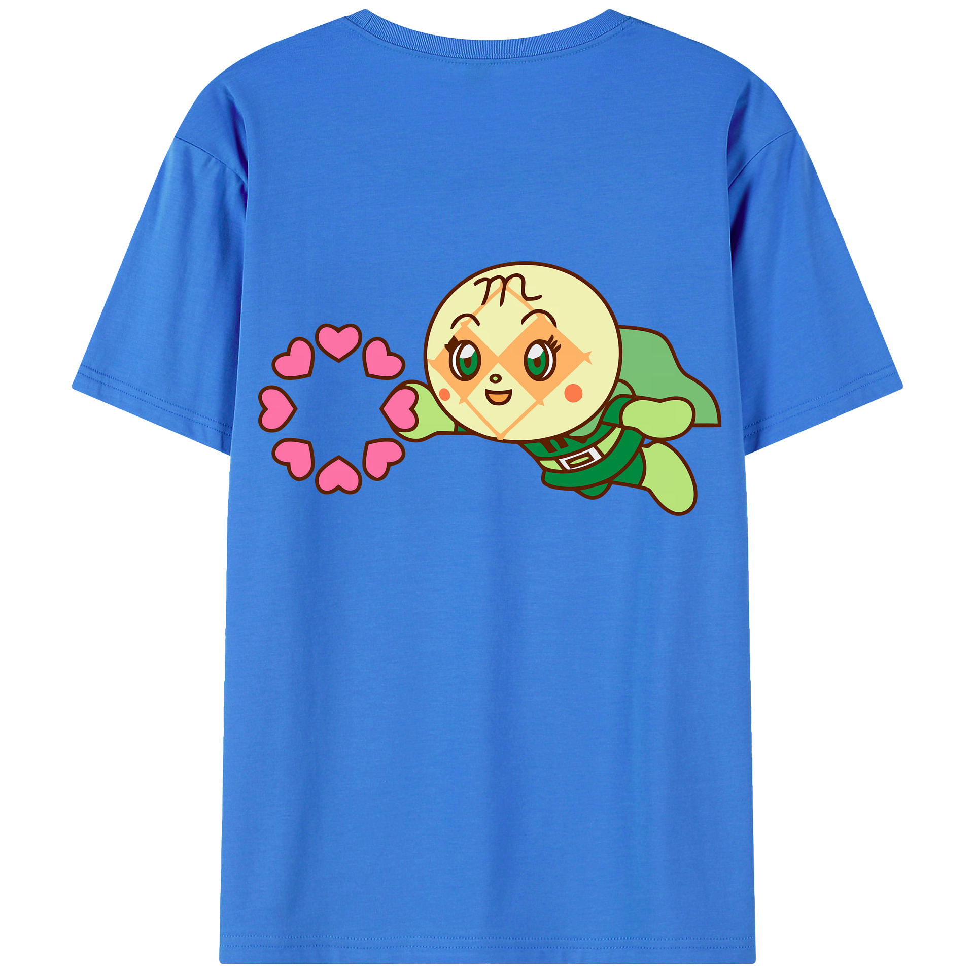 （画像用） アンパンマン Anpanman 綿100％ メンズ半袖Tシャツ（バックプリント） 通気性
