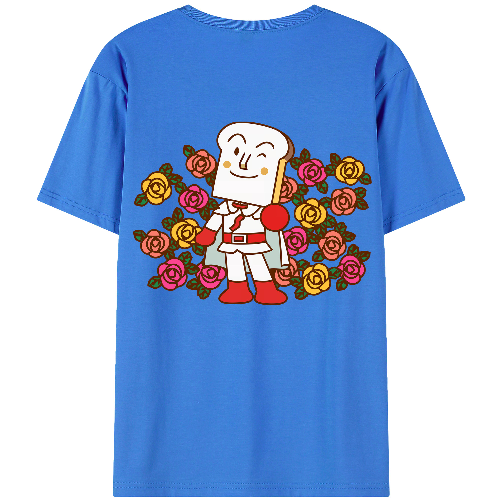 （画像用） アンパンマン Anpanman 綿100％ メンズ半袖Tシャツ（バックプリント） 通気性