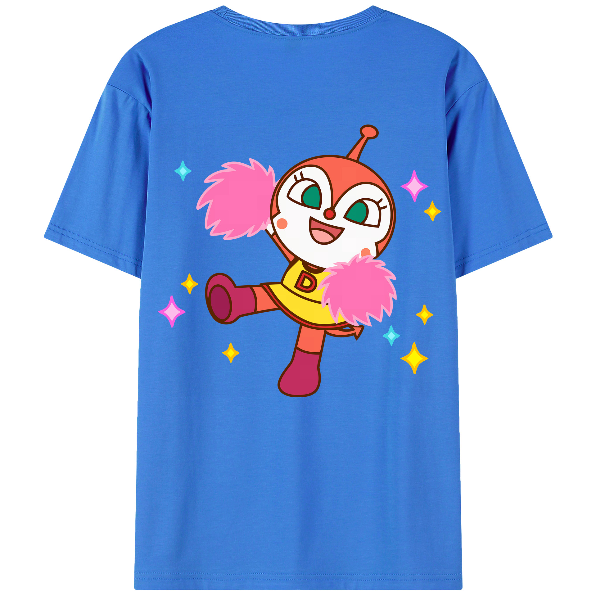（画像用） アンパンマン Anpanman 綿100％ メンズ半袖Tシャツ（バックプリント） 通気性