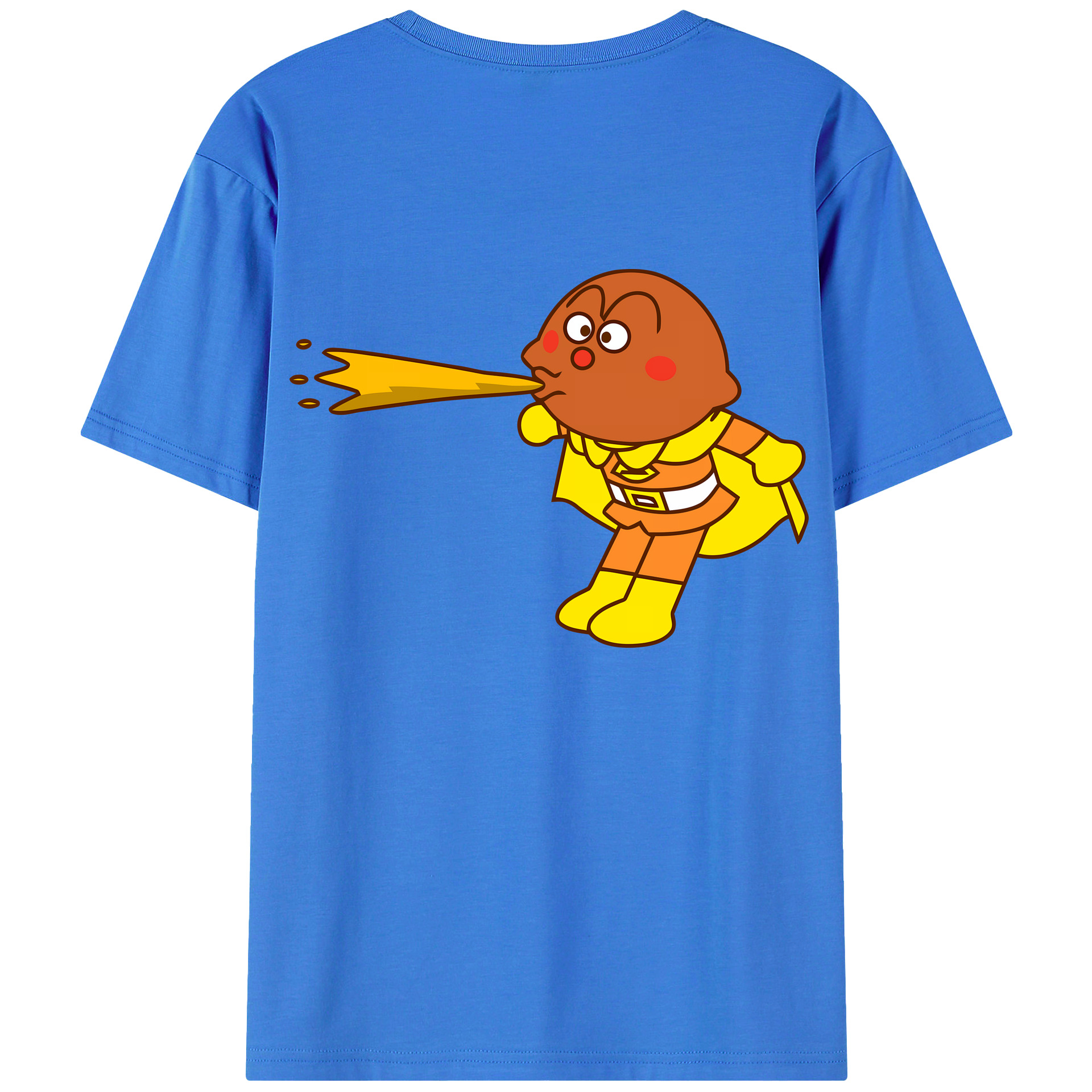 （画像用） アンパンマン Anpanman 綿100％ メンズ半袖Tシャツ（バックプリント） 通気性