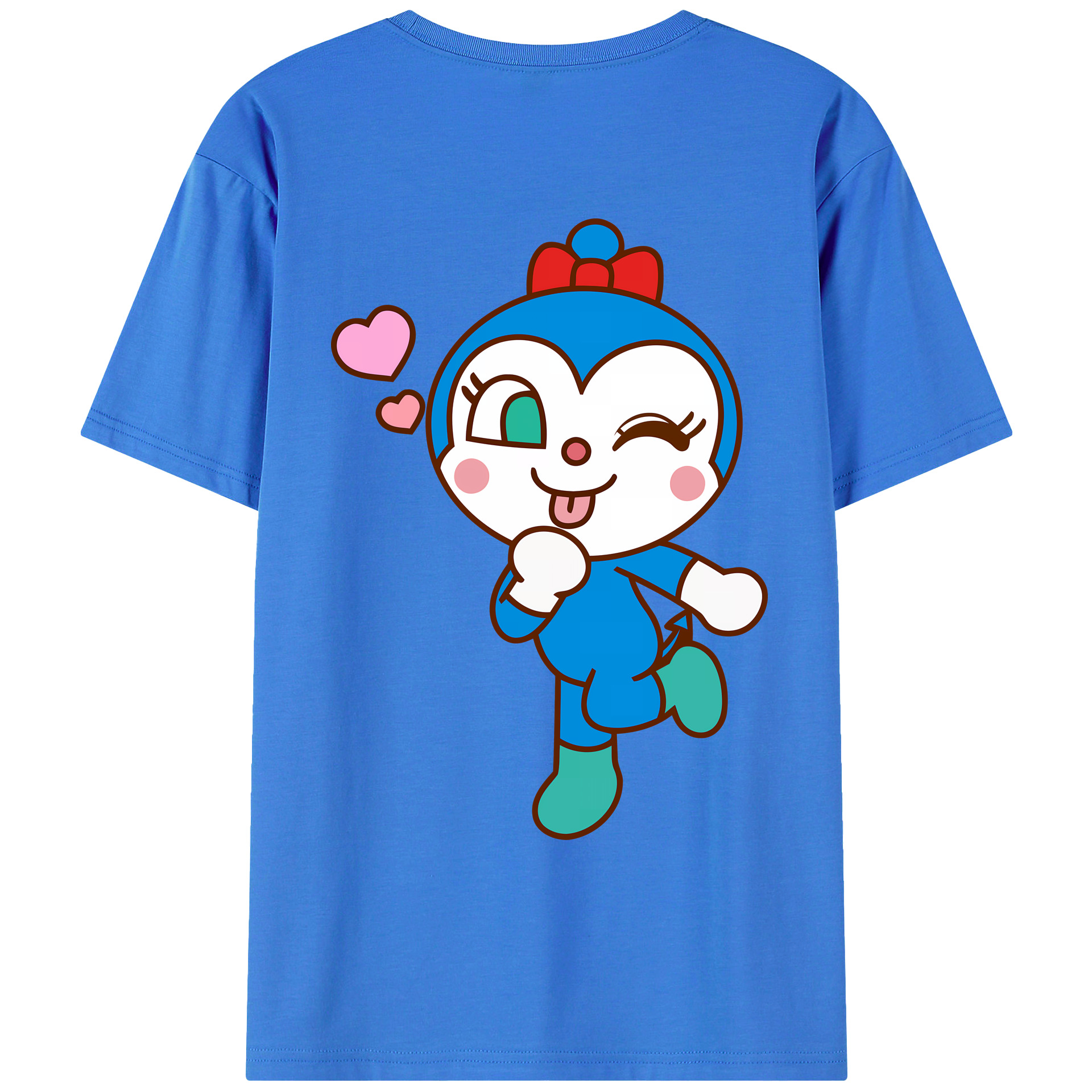 （画像用） アンパンマン Anpanman 綿100％ メンズ半袖Tシャツ（バックプリント） 通気性