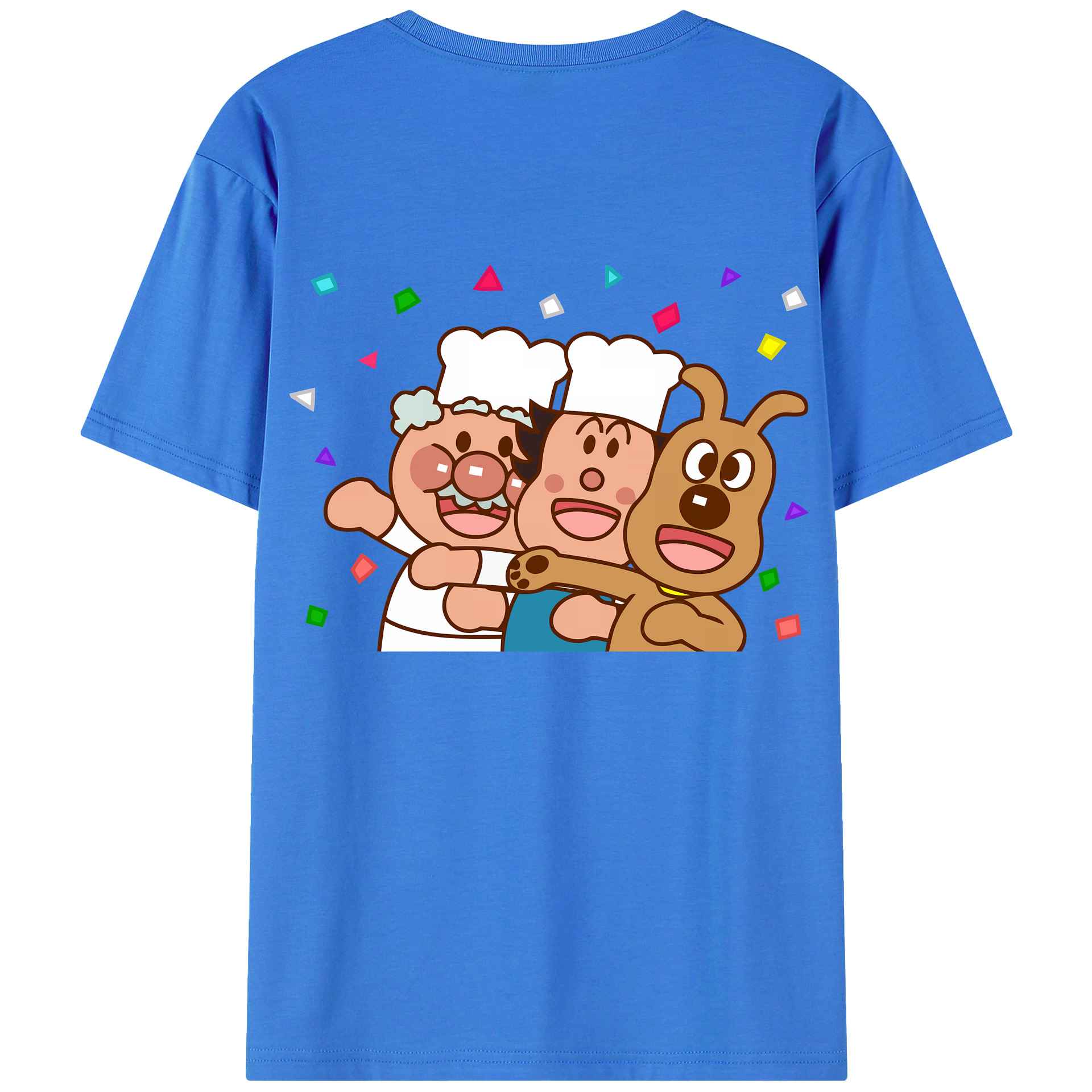 （画像用） アンパンマン Anpanman 綿100％ メンズ半袖Tシャツ（バックプリント） 通気性