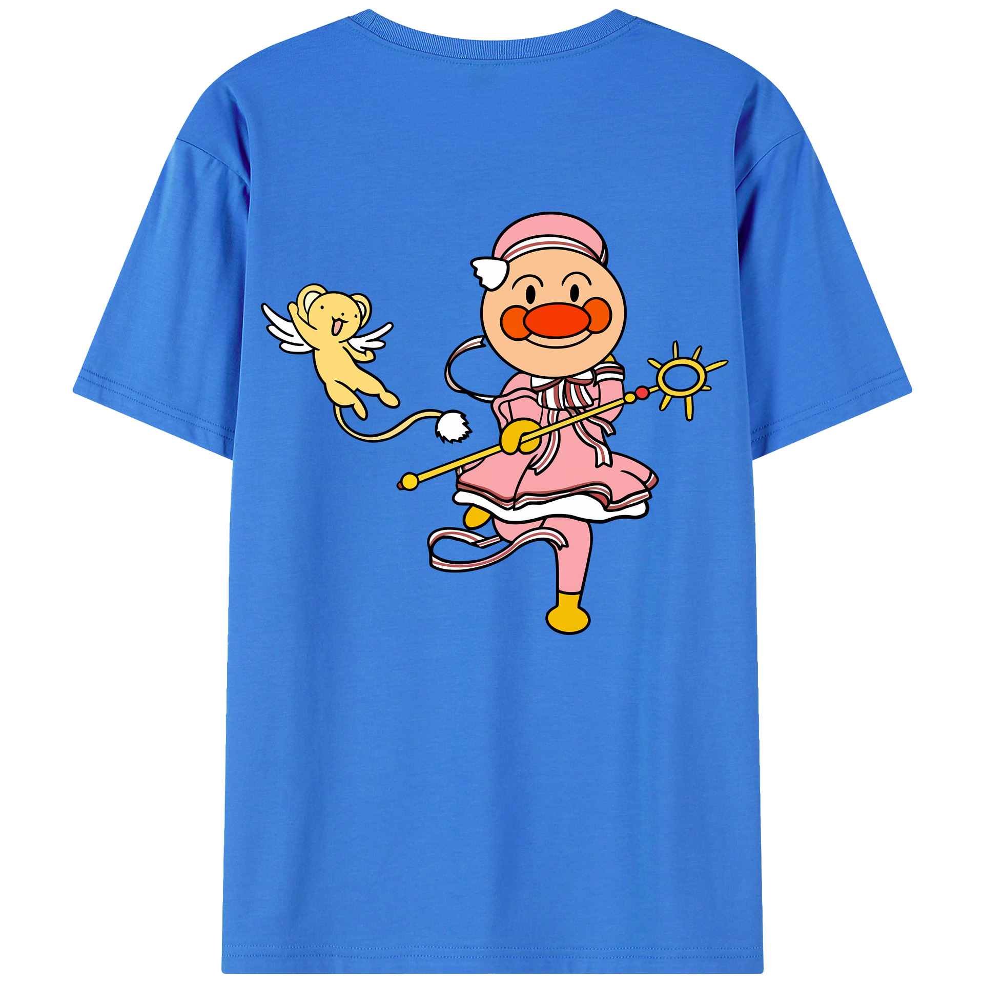 （画像用） アンパンマン Anpanman 綿100％ メンズ半袖Tシャツ（バックプリント） 通気性