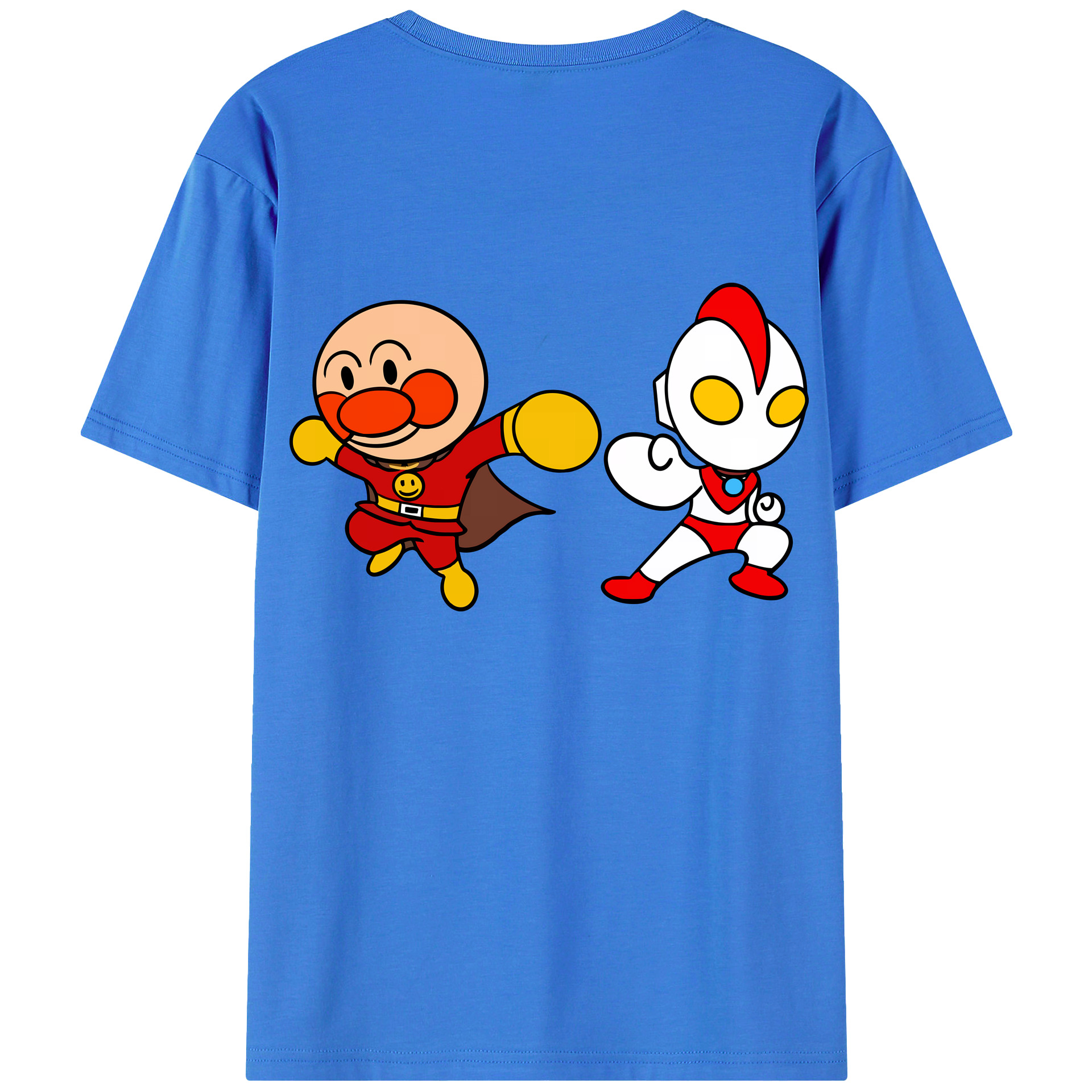 （画像用） アンパンマン Anpanman 綿100％ メンズ半袖Tシャツ（バックプリント） 通気性