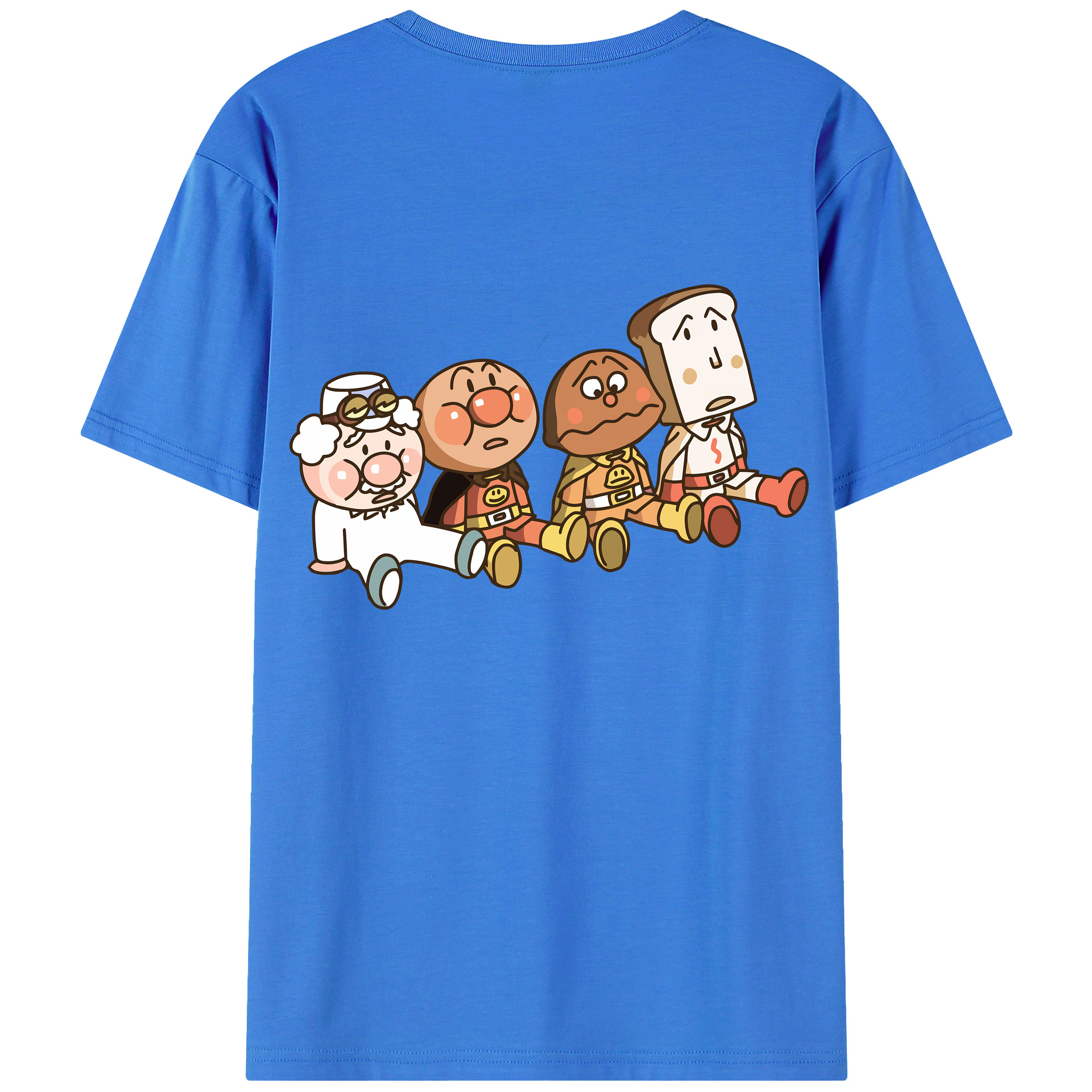 （画像用） アンパンマン Anpanman 綿100％ メンズ半袖Tシャツ（バックプリント） 通気性