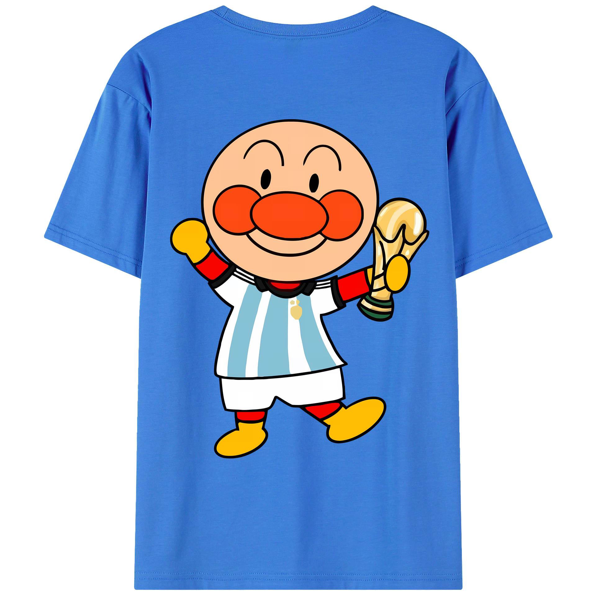 （画像用） アンパンマン Anpanman 綿100％ メンズ半袖Tシャツ（バックプリント） 通気性