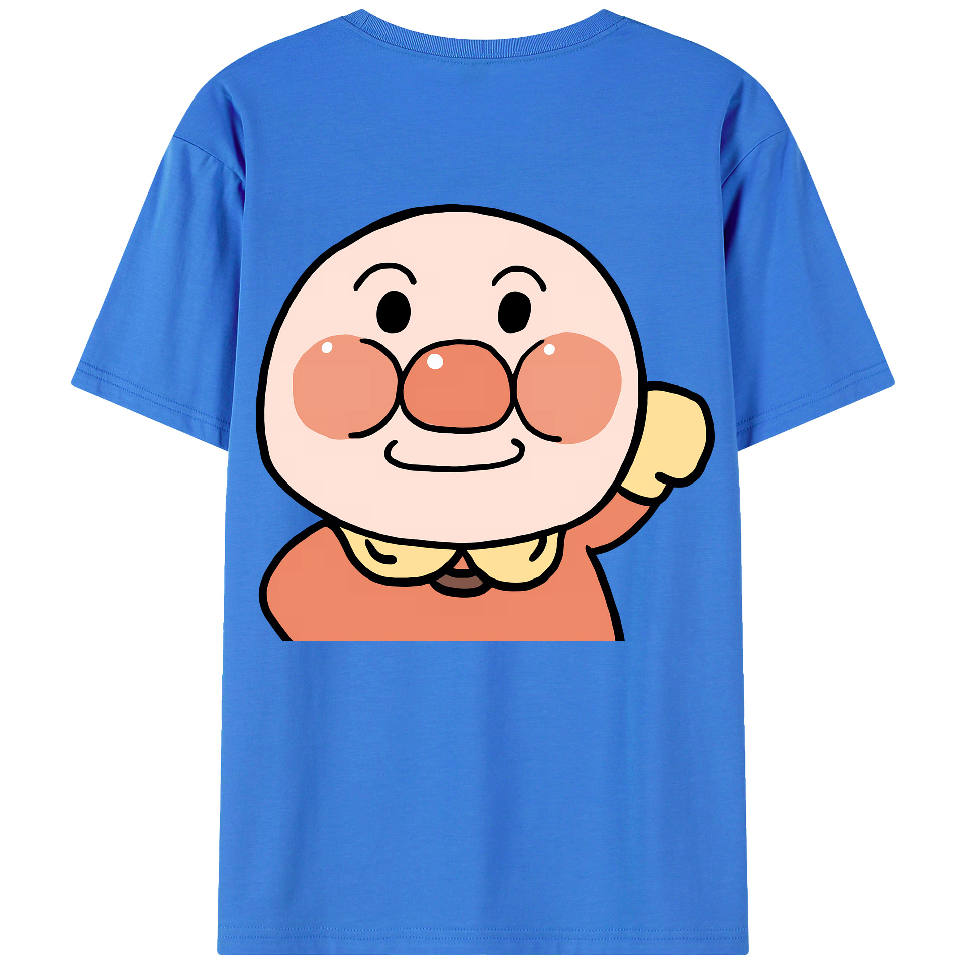 （画像用） アンパンマン Anpanman 綿100％ メンズ半袖Tシャツ（バックプリント） 通気性