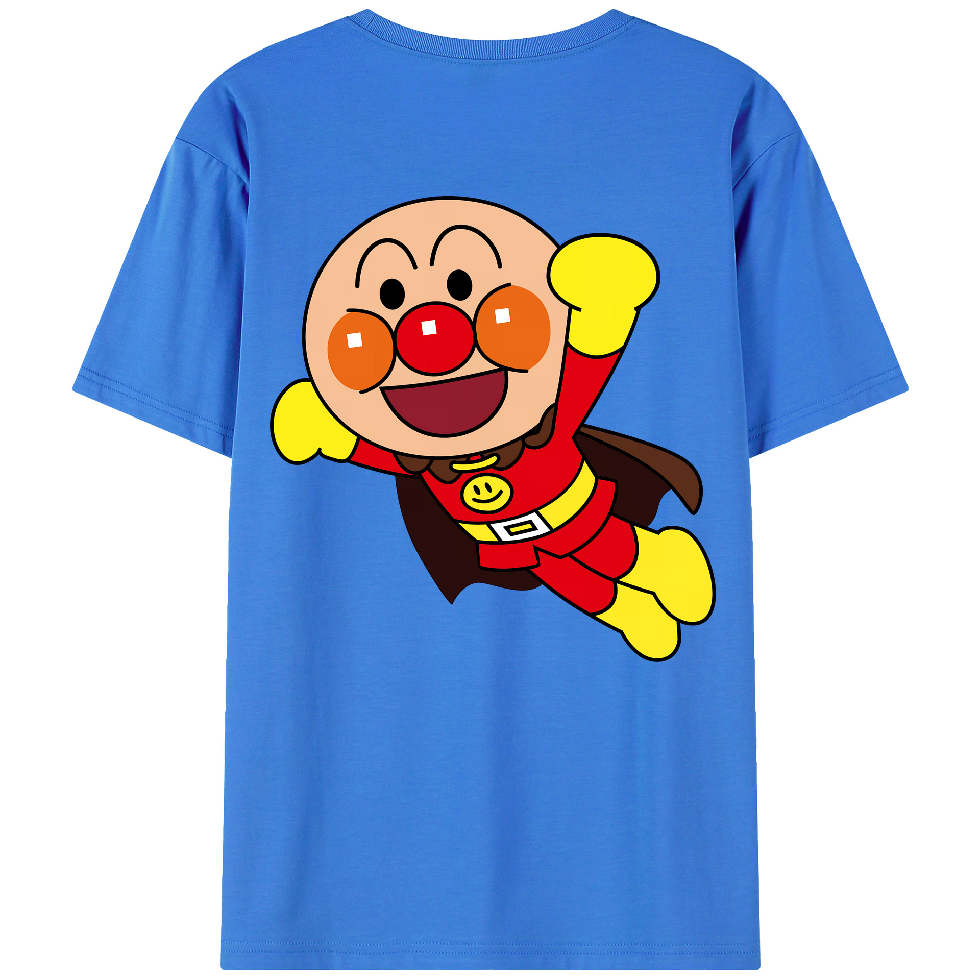 （画像用） アンパンマン Anpanman 綿100％ メンズ半袖Tシャツ（バックプリント） 通気性