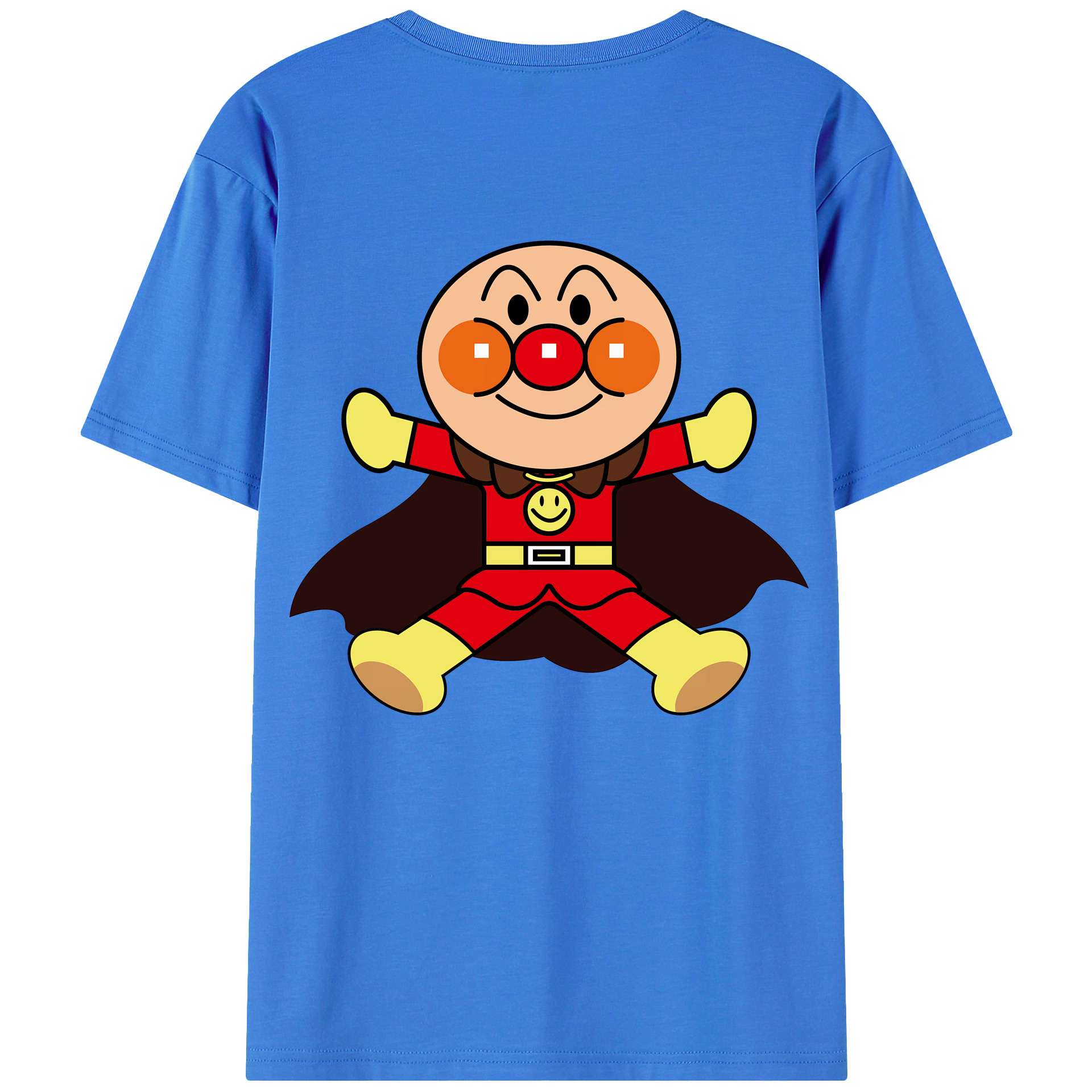 （画像用） アンパンマン Anpanman 綿100％ メンズ半袖Tシャツ（バックプリント） 通気性