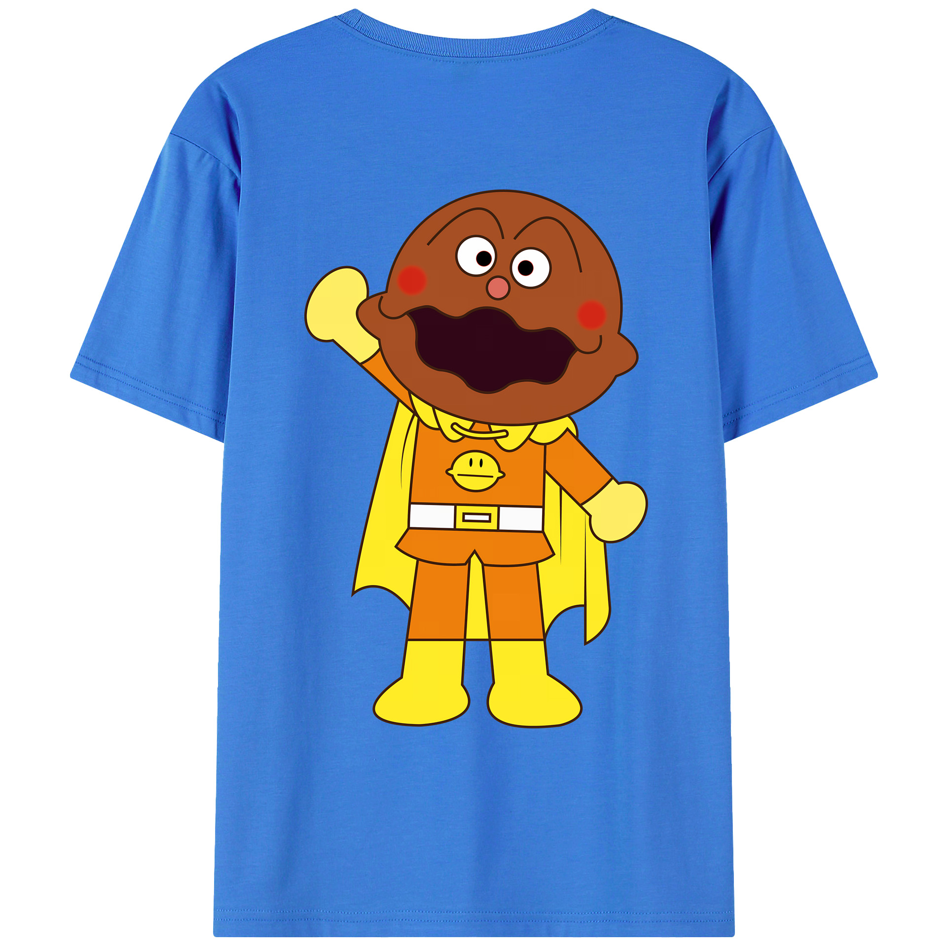 （画像用） アンパンマン Anpanman 綿100％ メンズ半袖Tシャツ（バックプリント） 通気性