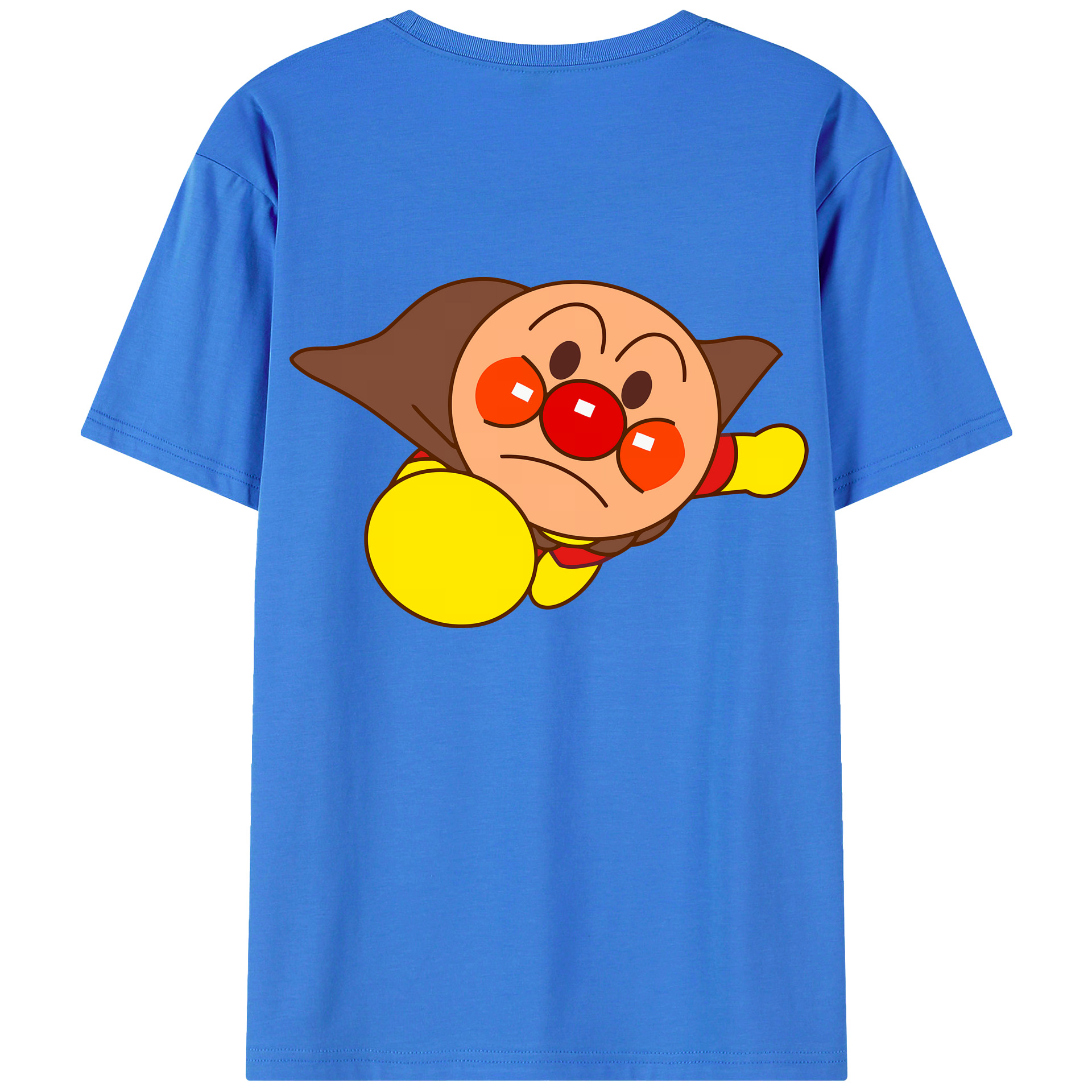 （画像用） アンパンマン Anpanman 綿100％ メンズ半袖Tシャツ（バックプリント） 通気性