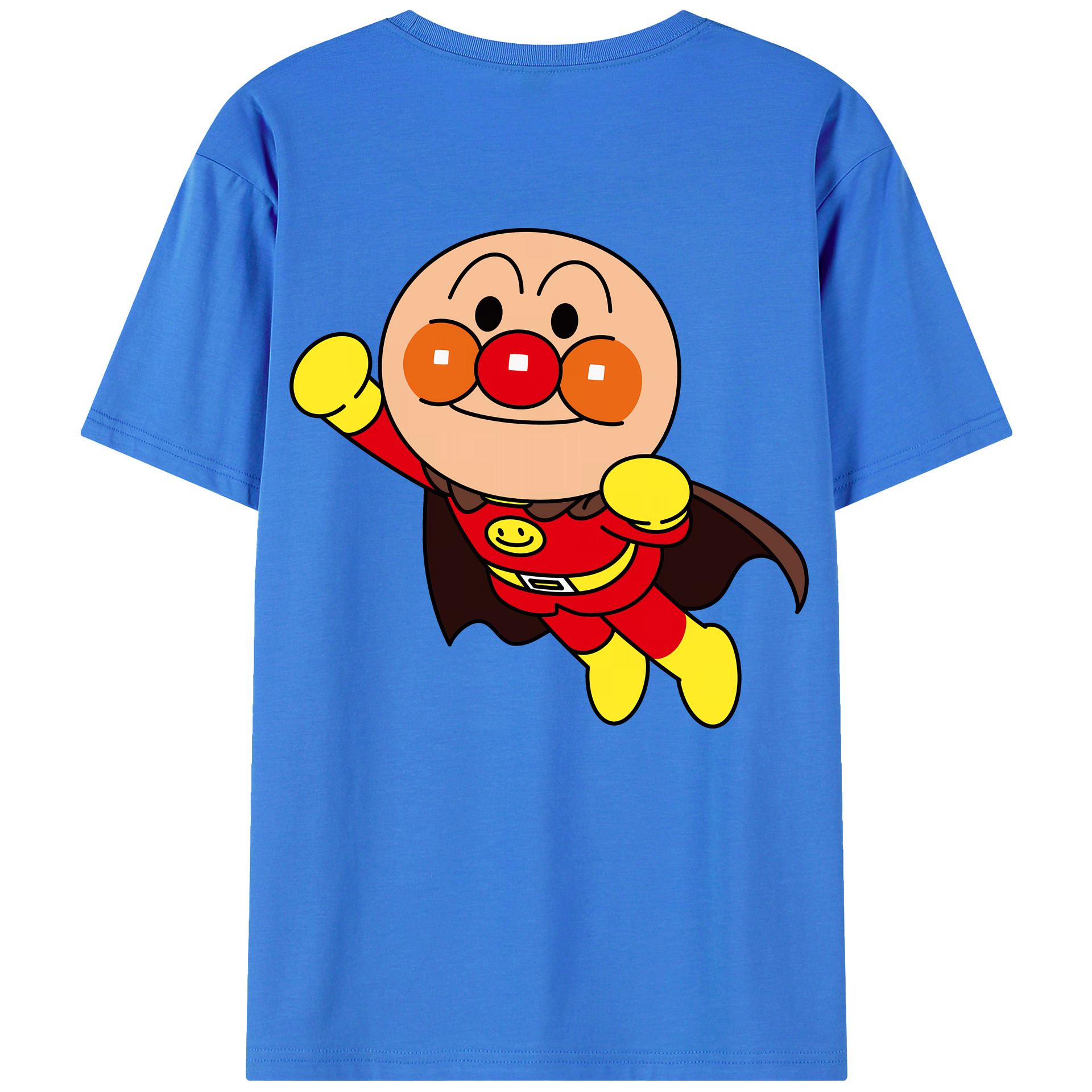 （画像用） アンパンマン Anpanman 綿100％ メンズ半袖Tシャツ（バックプリント） 通気性