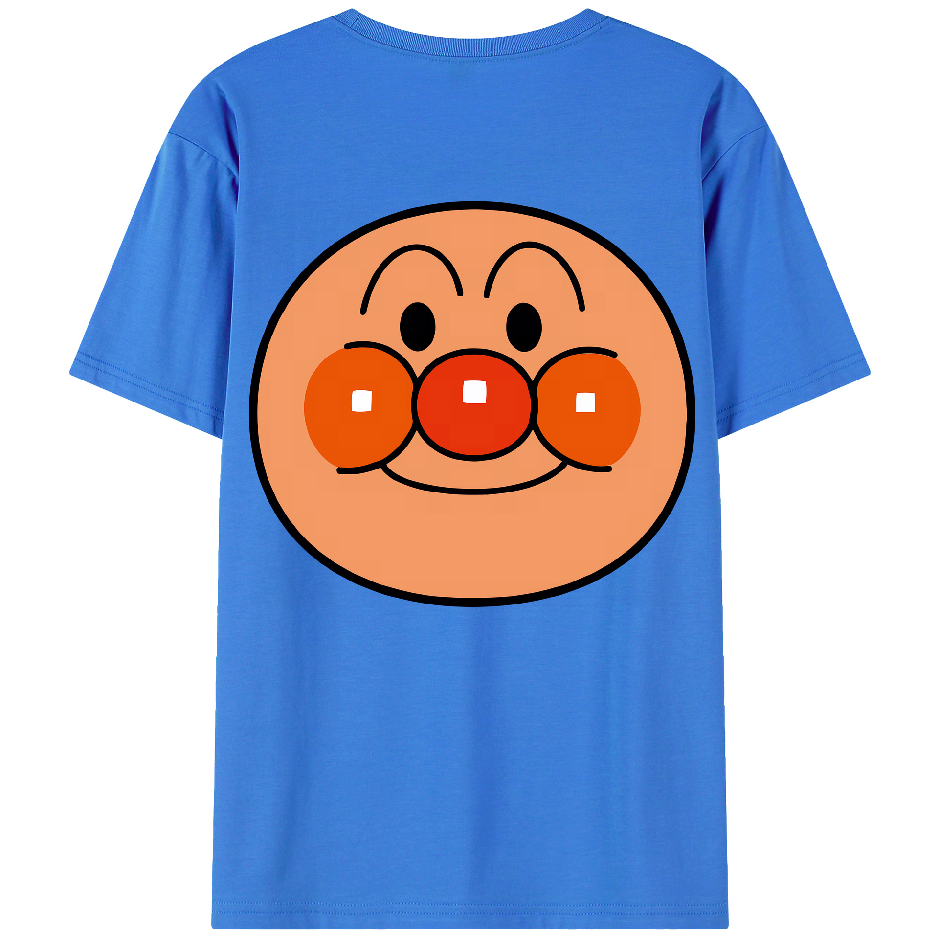 （画像用） アンパンマン Anpanman 綿100％ メンズ半袖Tシャツ（バックプリント） 通気性