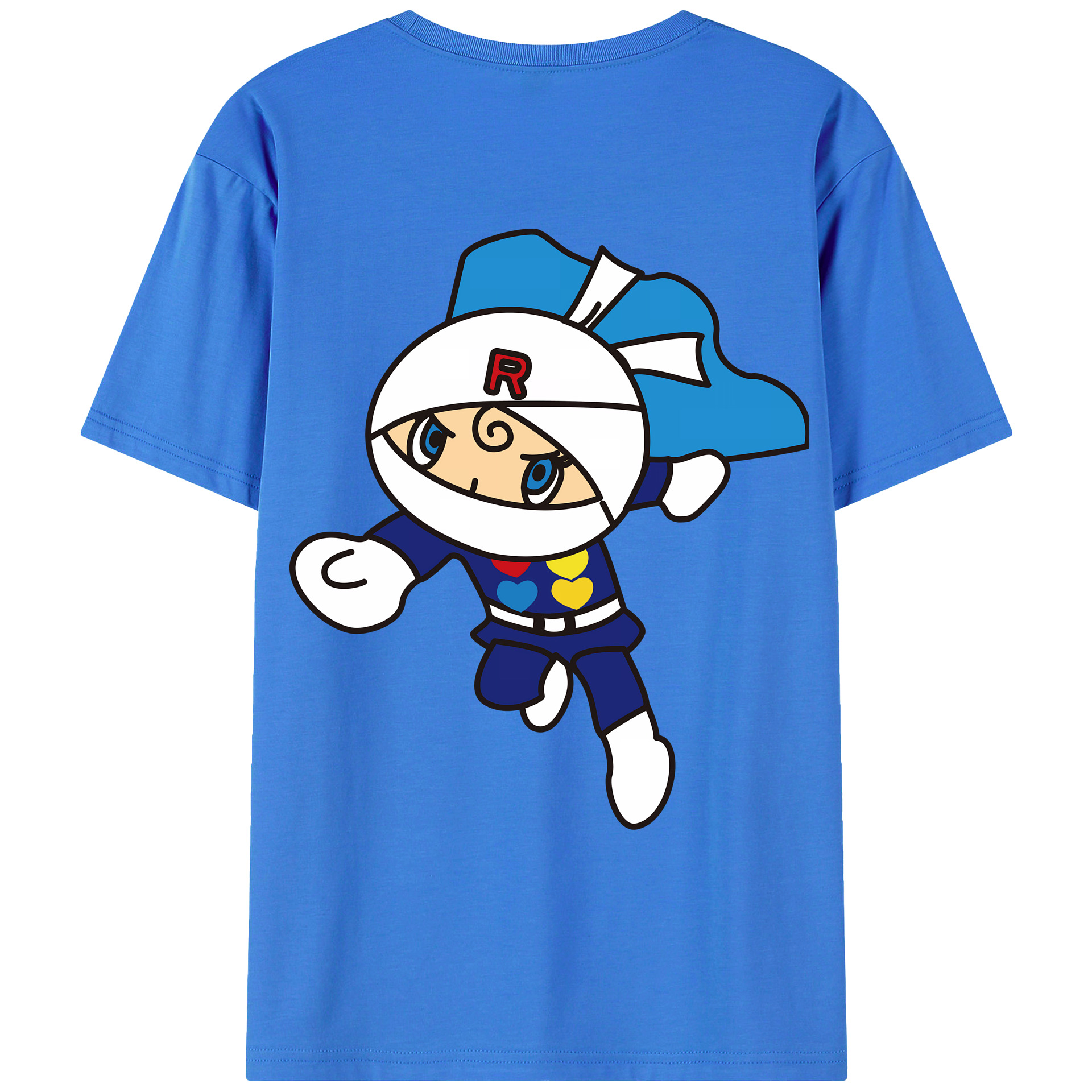 （画像用） アンパンマン Anpanman 綿100％ メンズ半袖Tシャツ（バックプリント） 通気性