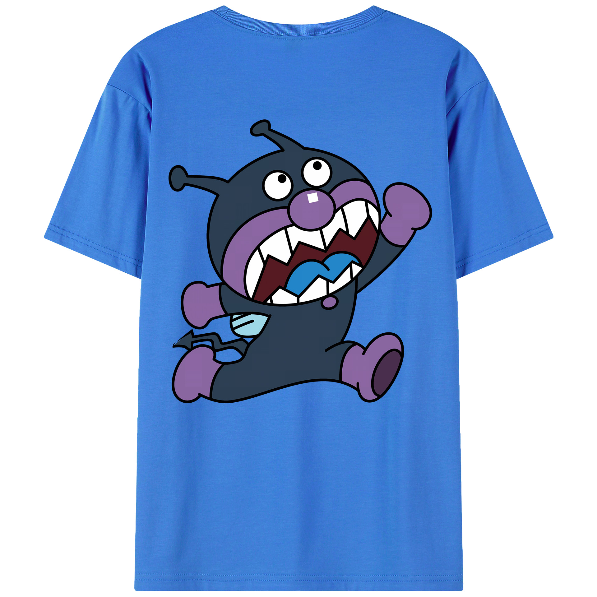 （画像用） アンパンマン Anpanman 綿100％ メンズ半袖Tシャツ（バックプリント） 通気性
