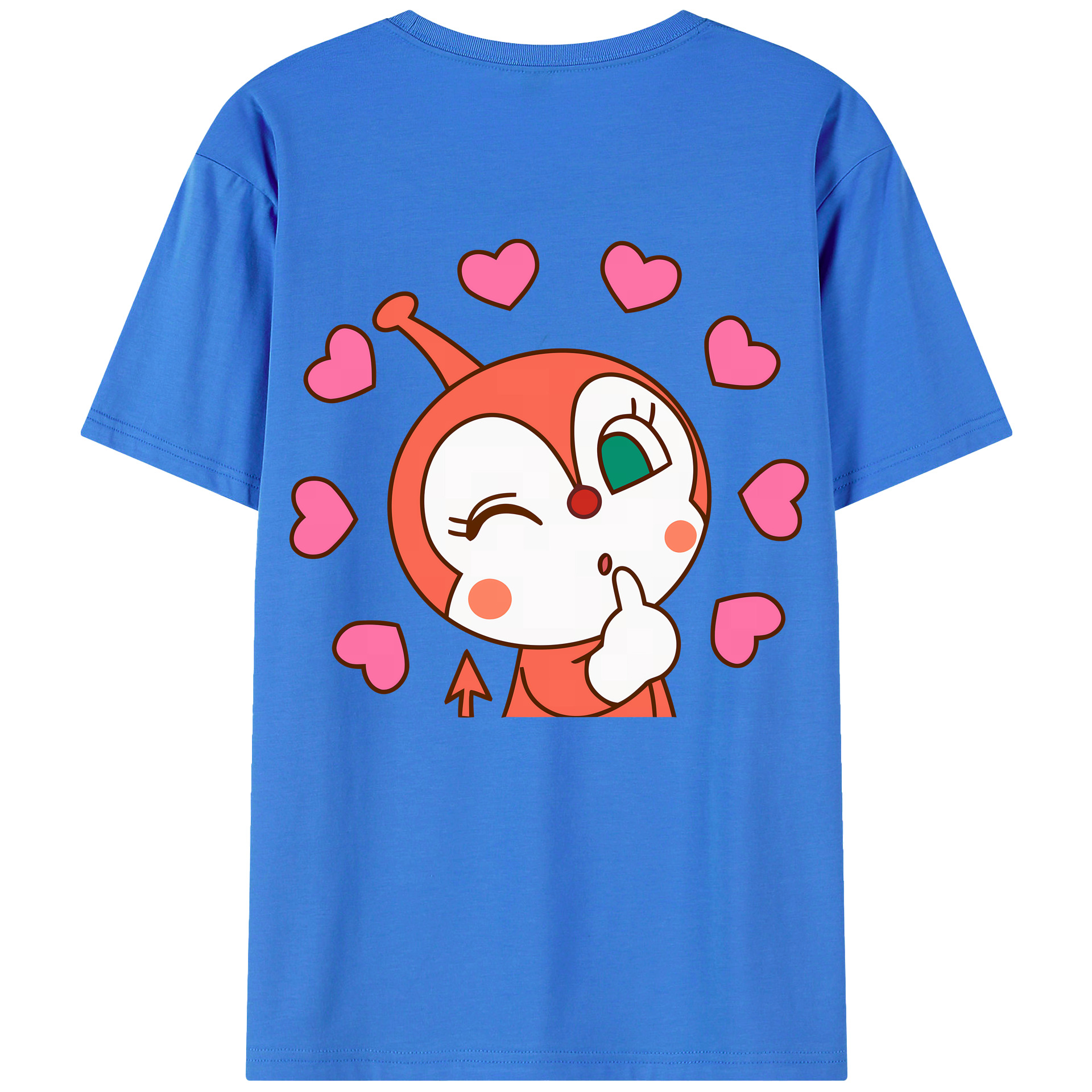 （画像用） アンパンマン Anpanman 綿100％ メンズ半袖Tシャツ（バックプリント） 通気性