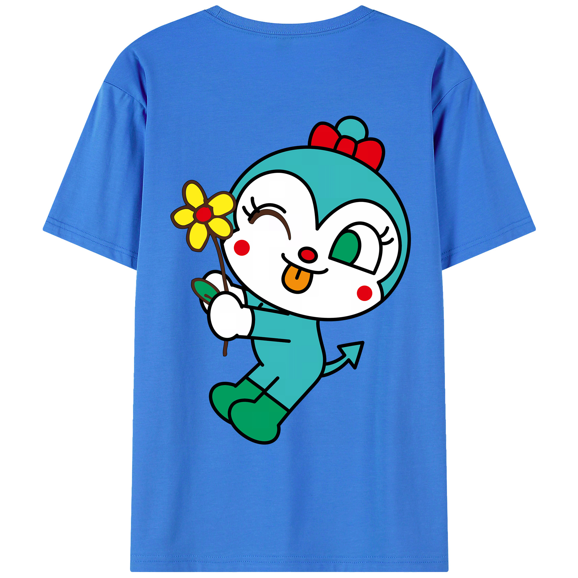 （画像用） アンパンマン Anpanman 綿100％ メンズ半袖Tシャツ（バックプリント） 通気性