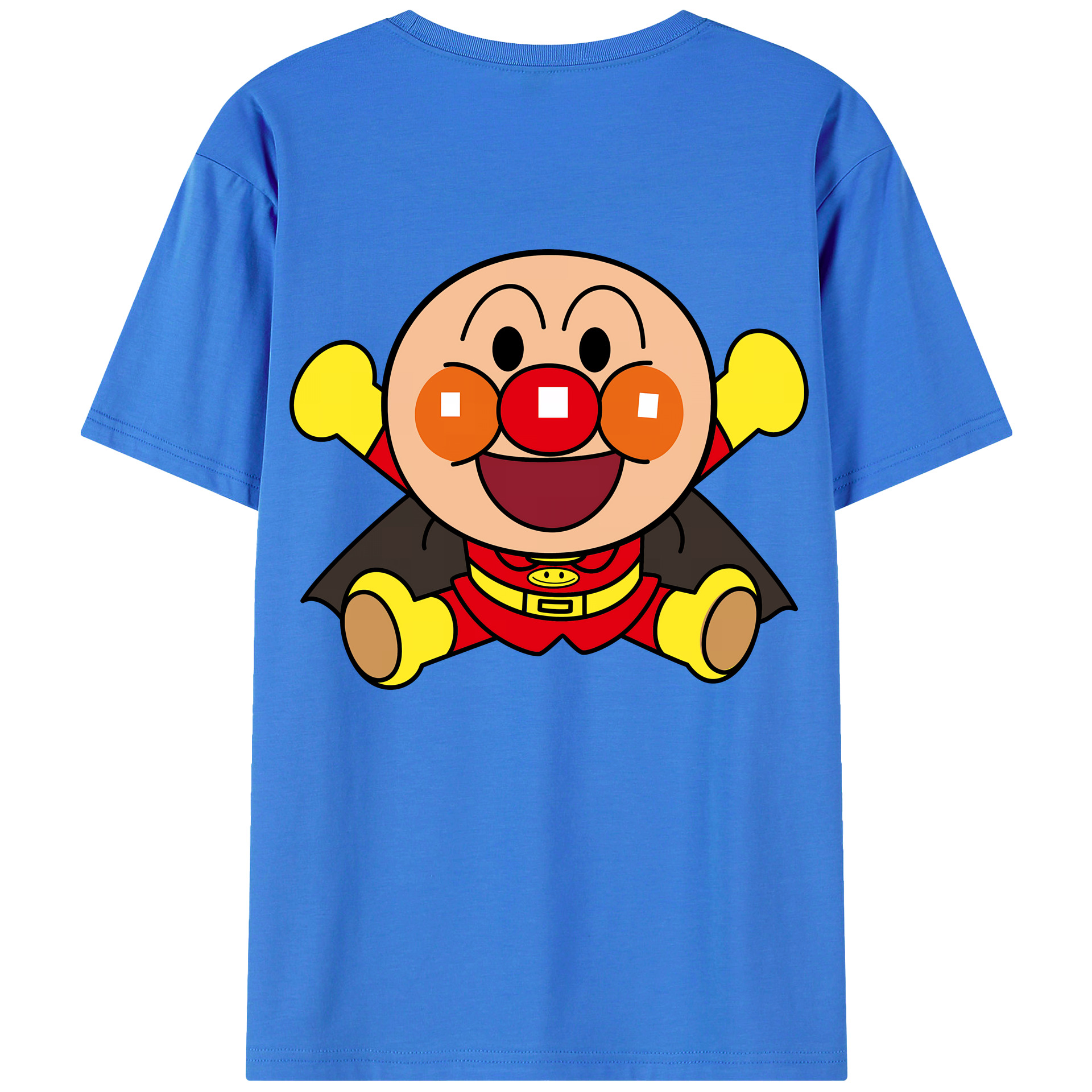 （画像用） アンパンマン Anpanman 綿100％ メンズ半袖Tシャツ（バックプリント） 通気性