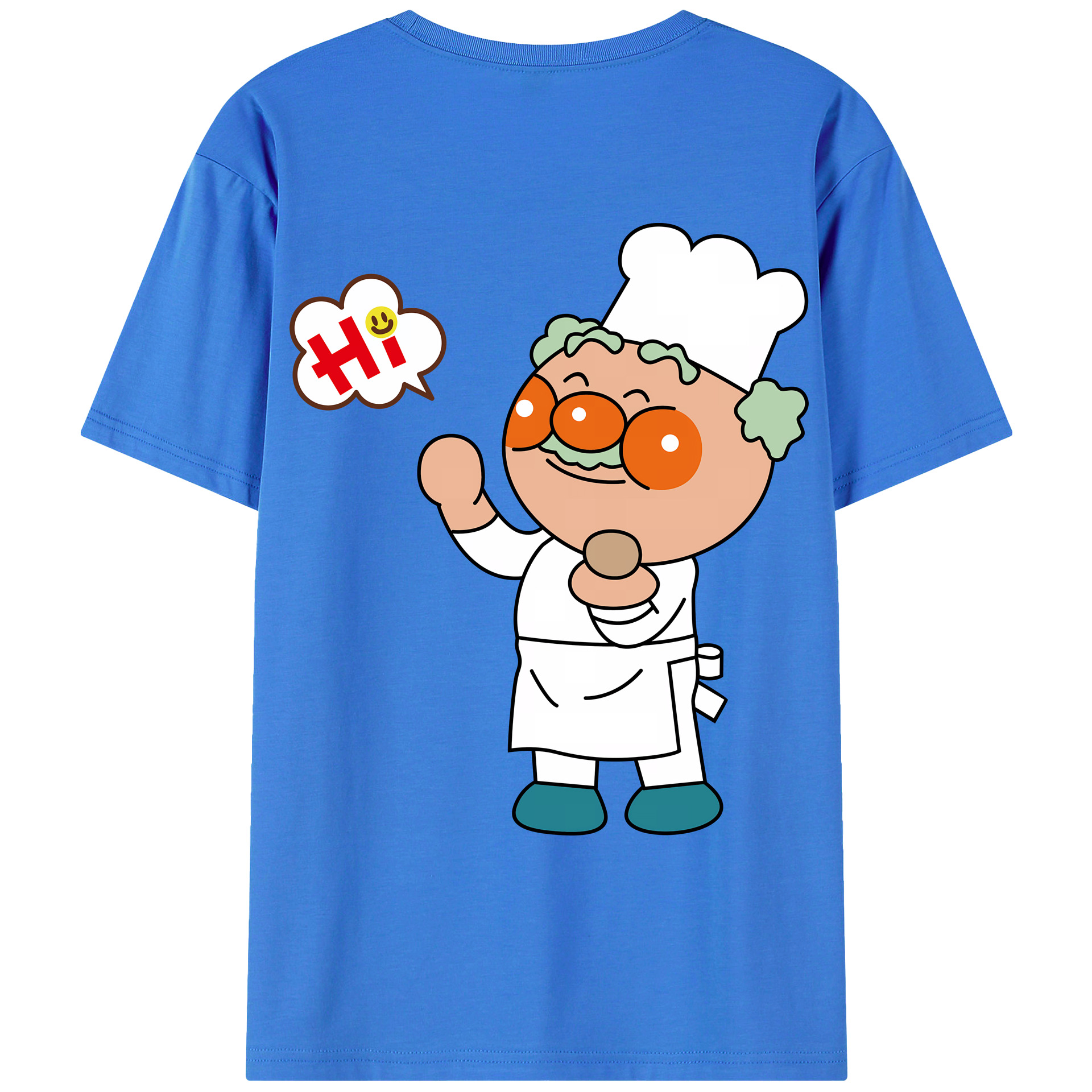 （画像用） アンパンマン Anpanman 綿100％ メンズ半袖Tシャツ（バックプリント） 通気性