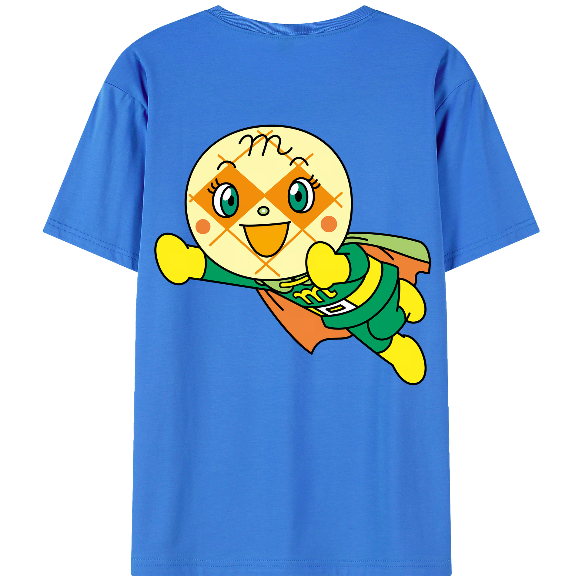 （画像用） アンパンマン Anpanman 綿100％ メンズ半袖Tシャツ（バックプリント） 通気性