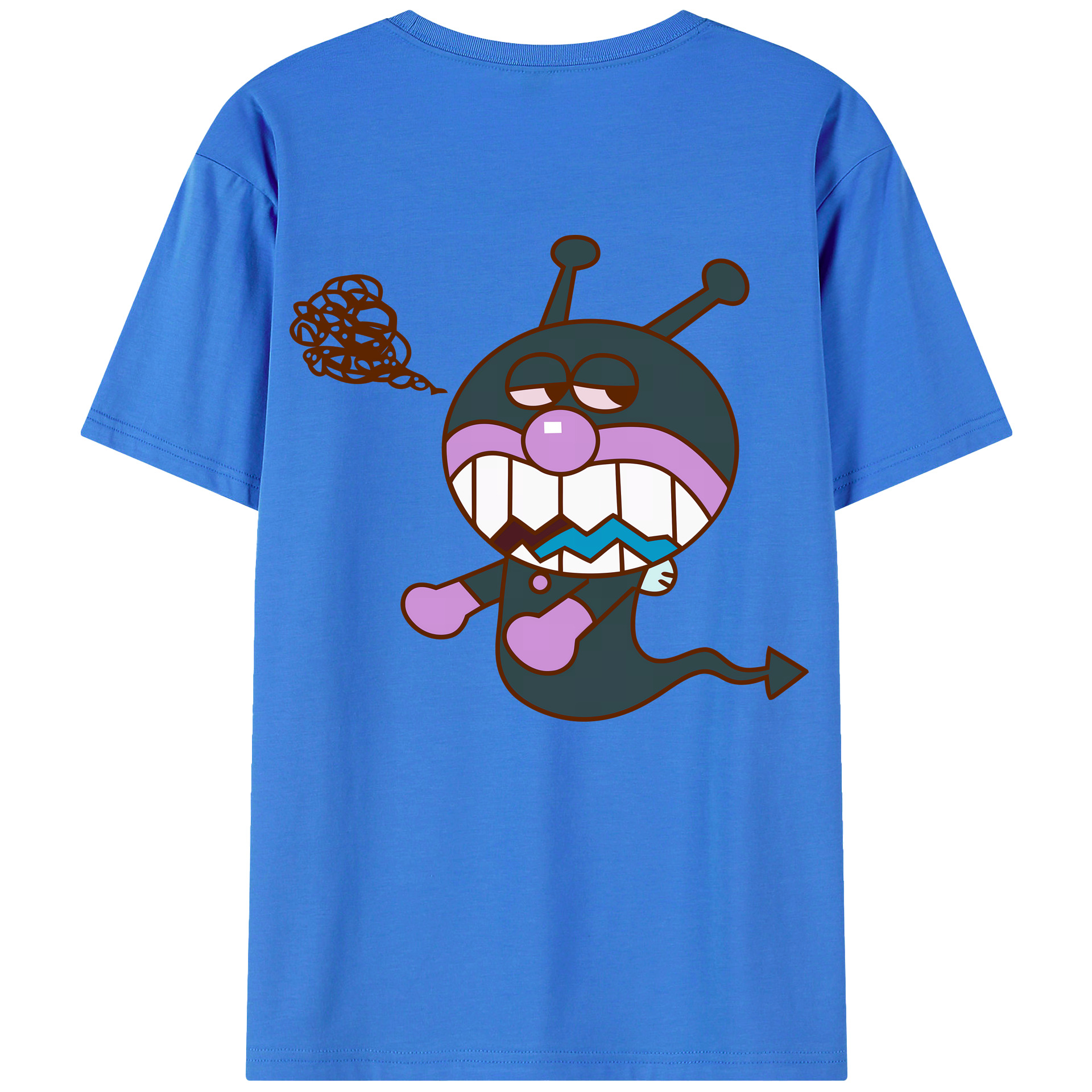 （画像用） アンパンマン Anpanman 綿100％ メンズ半袖Tシャツ（バックプリント） 通気性