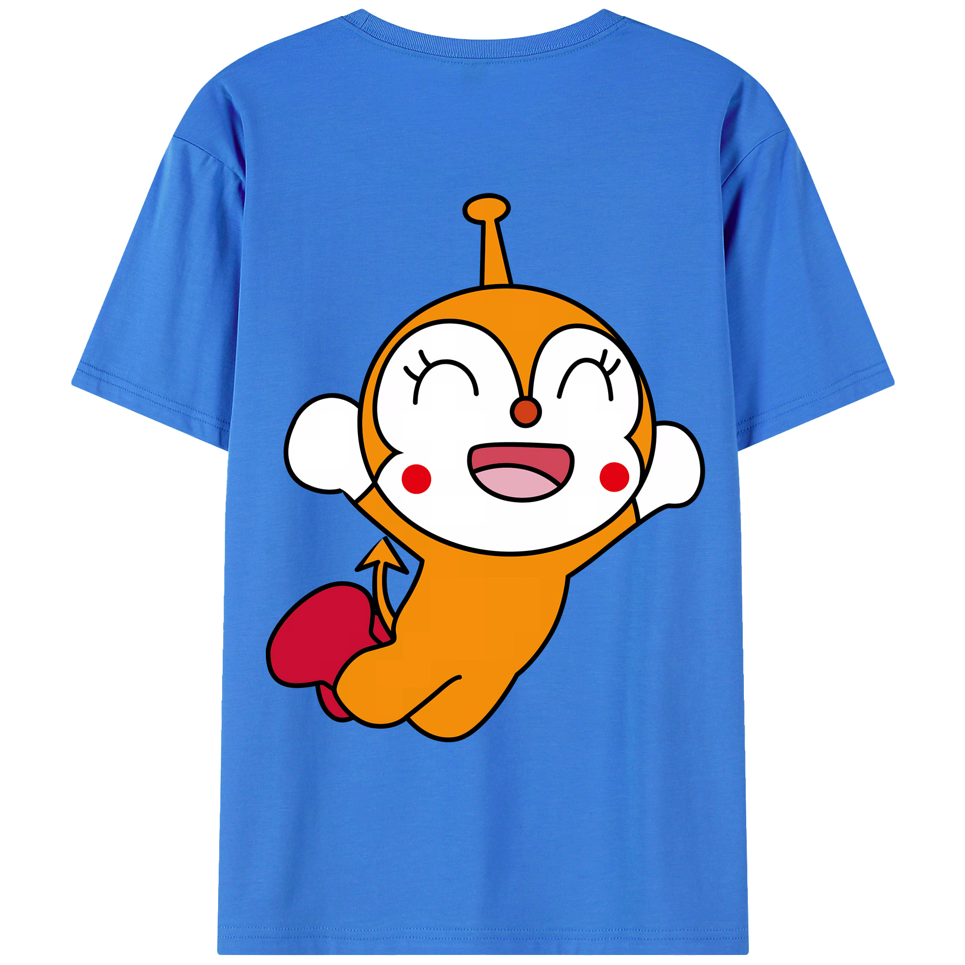 （画像用） アンパンマン Anpanman 綿100％ メンズ半袖Tシャツ（バックプリント） 通気性