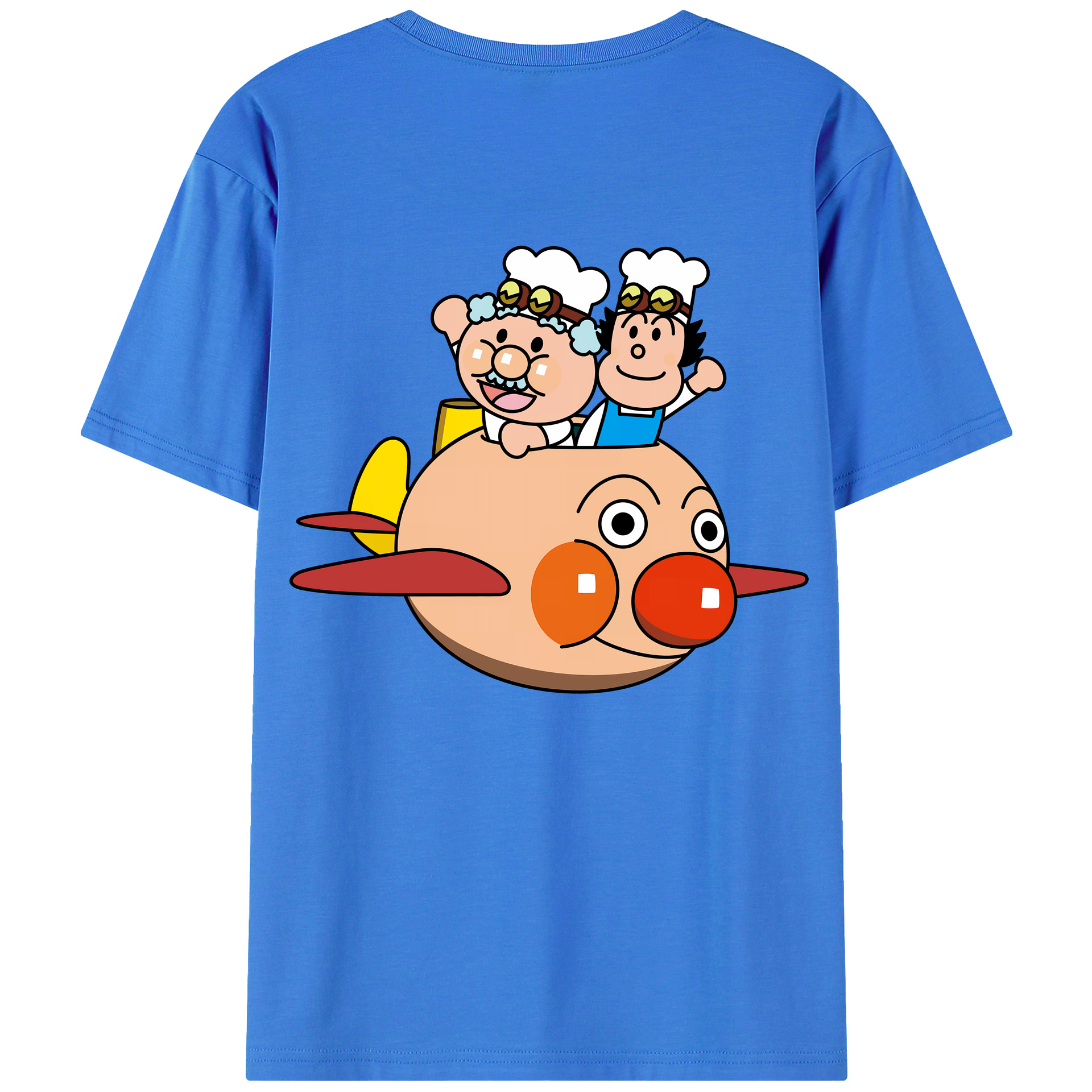 （画像用） アンパンマン Anpanman 綿100％ メンズ半袖Tシャツ（バックプリント） 通気性