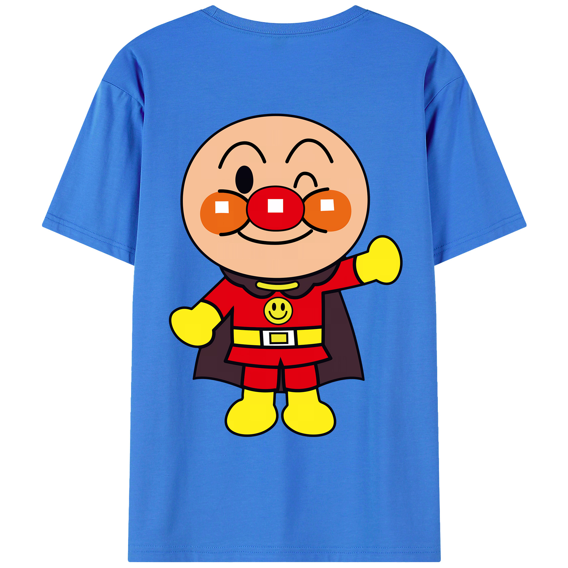 （画像用） アンパンマン Anpanman 綿100％ メンズ半袖Tシャツ（バックプリント） 通気性